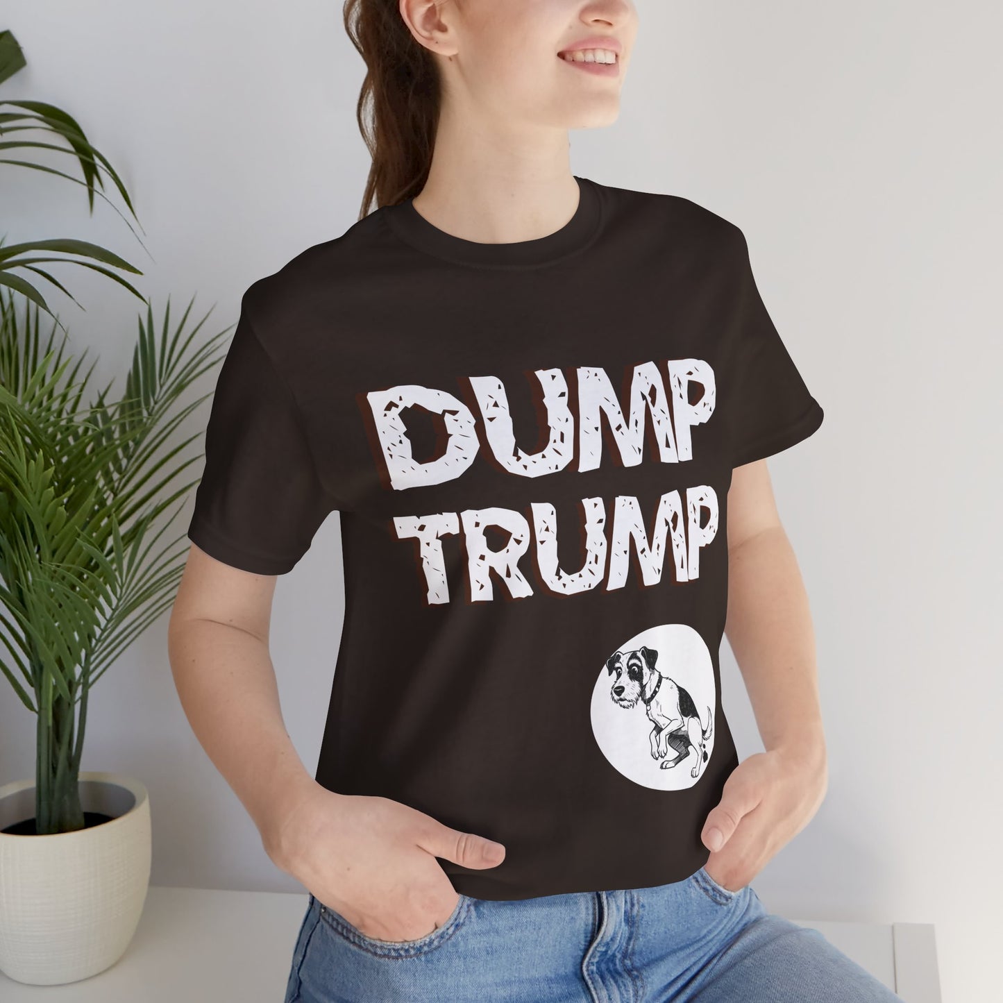 Funny Protest Unisex Jersey Tee - "Dump Trump" Graphic - Activist Wear - Schmartypants