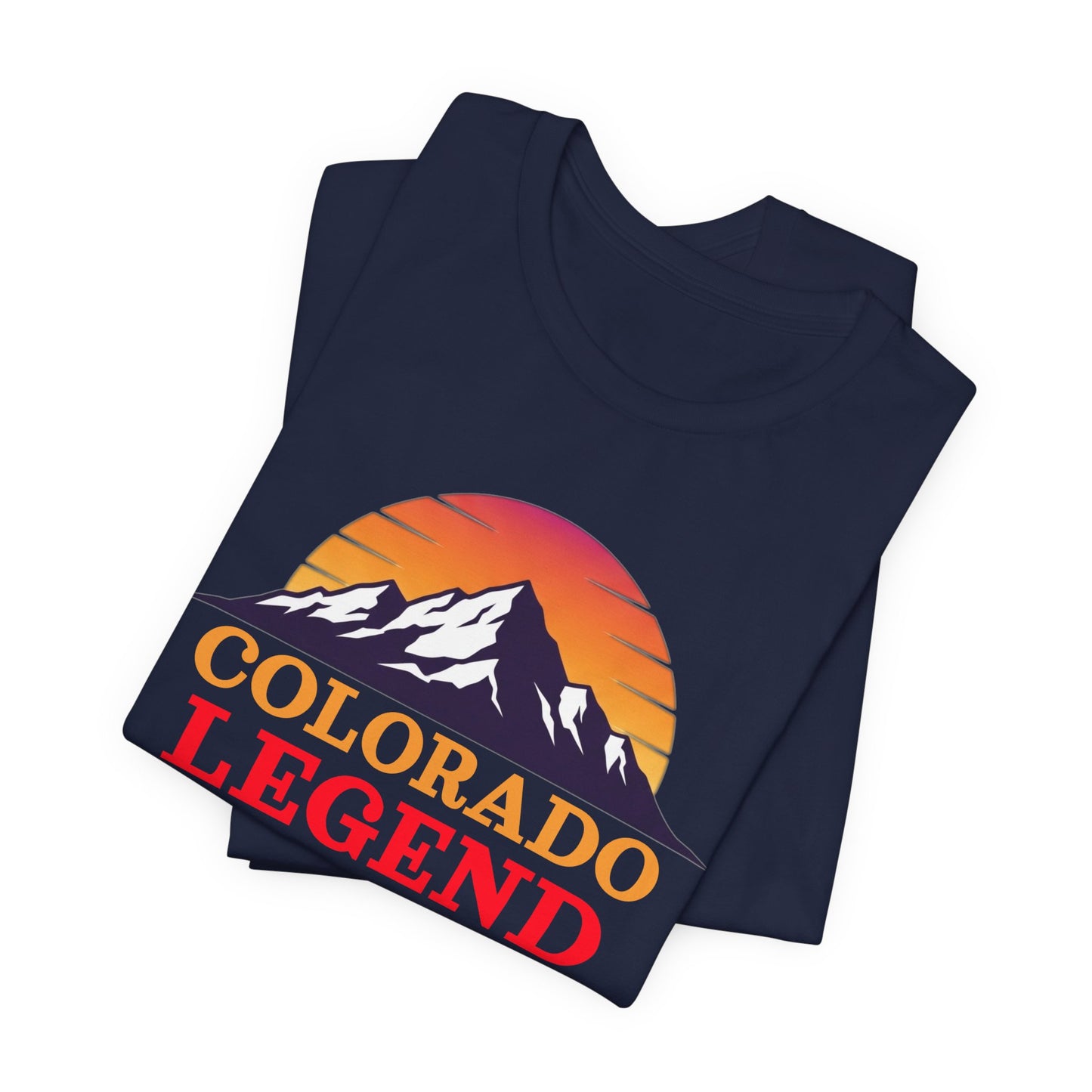 Colorado Legend Unisex Short Sleeve Tee, Mountain Lover Shirt, Adventure Gear, Gift for Hikers, Casual Wear, Outdoor Apparel