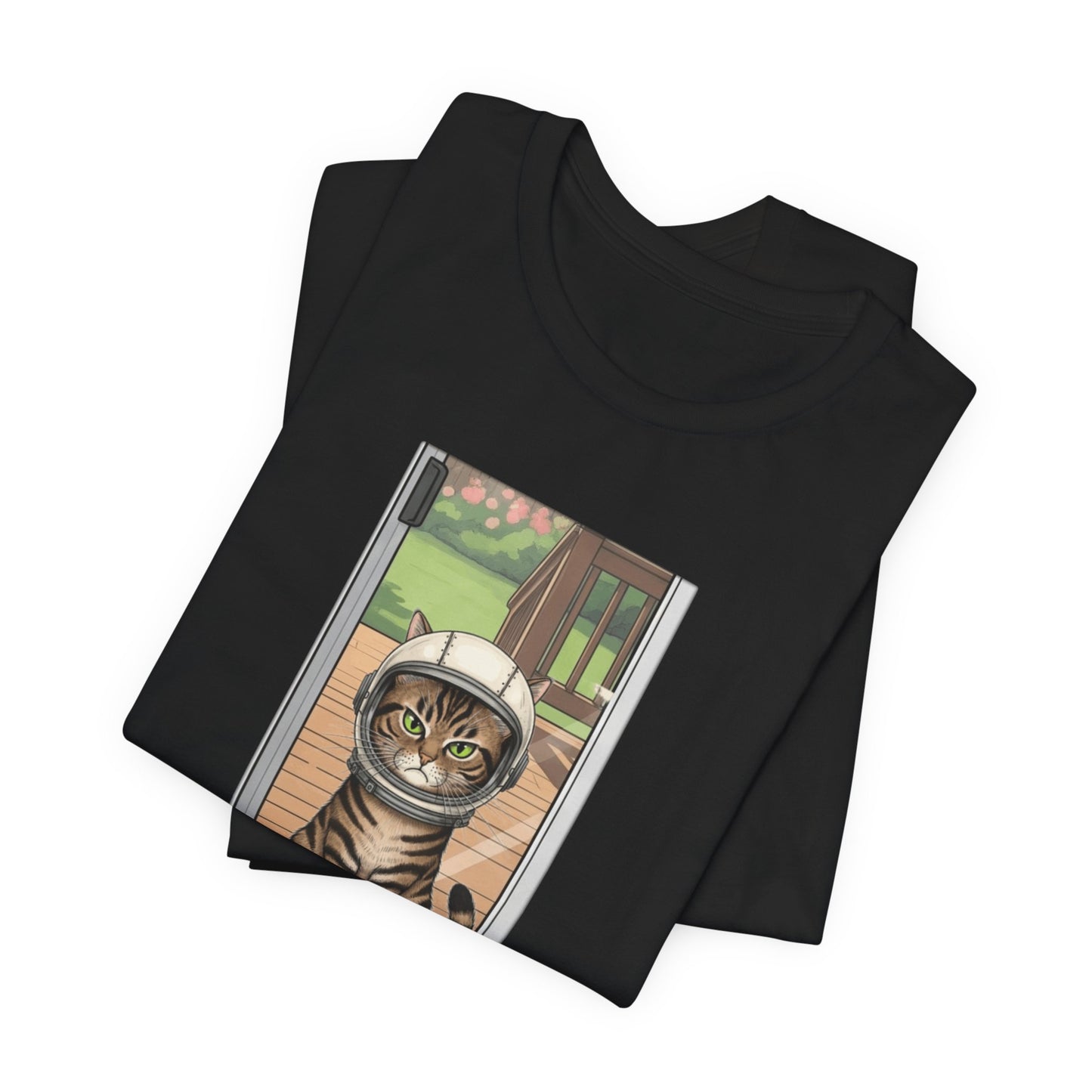 Cat Astronaut Tee, Funny Cat Shirt, Cat Lover Gift, Space Sci-Fi Tee, Hal 2001 Humor Shirt, Unisex Jersey Tee