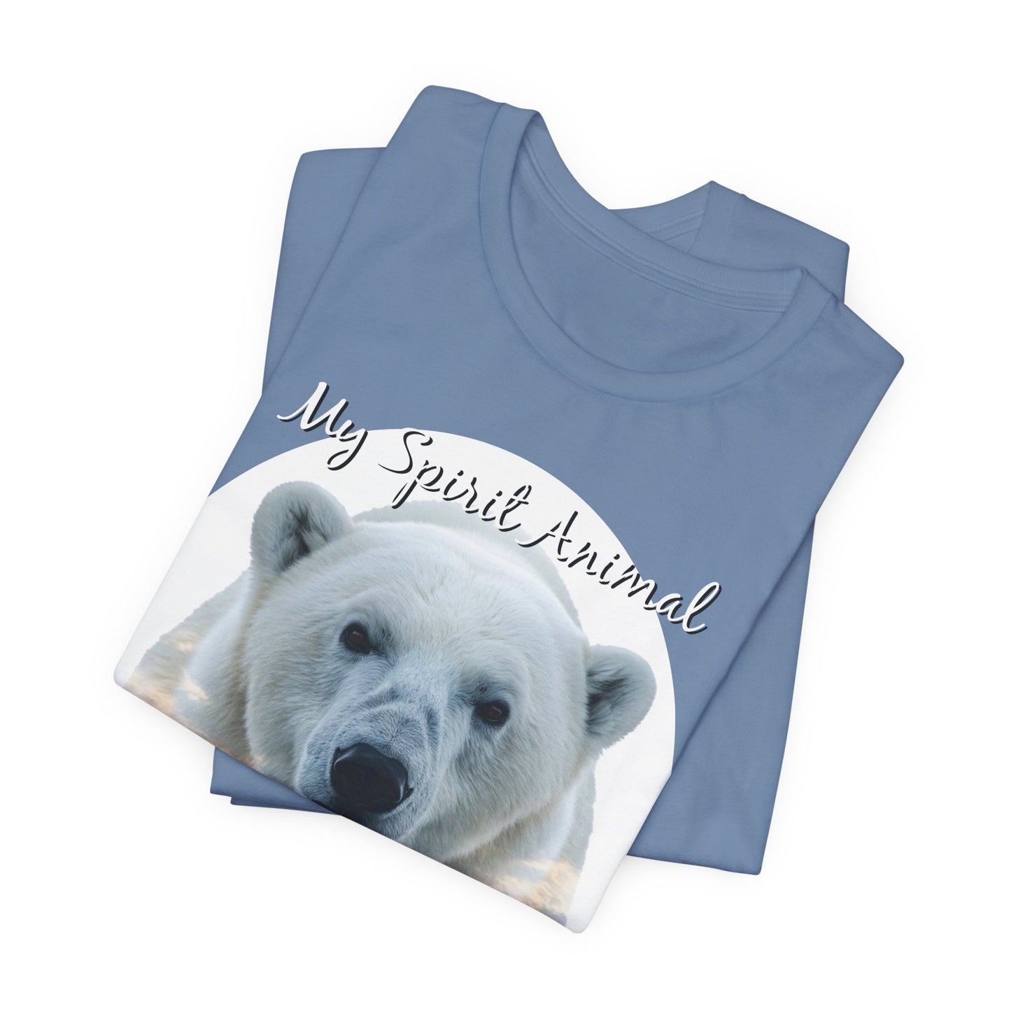 Polar Bear Tee, My Spirit Animal, Wildlife Lover Gift, Alaskan Traveler Shirt, Nature Enthusiast Top, Arctic Wildlife Apparel