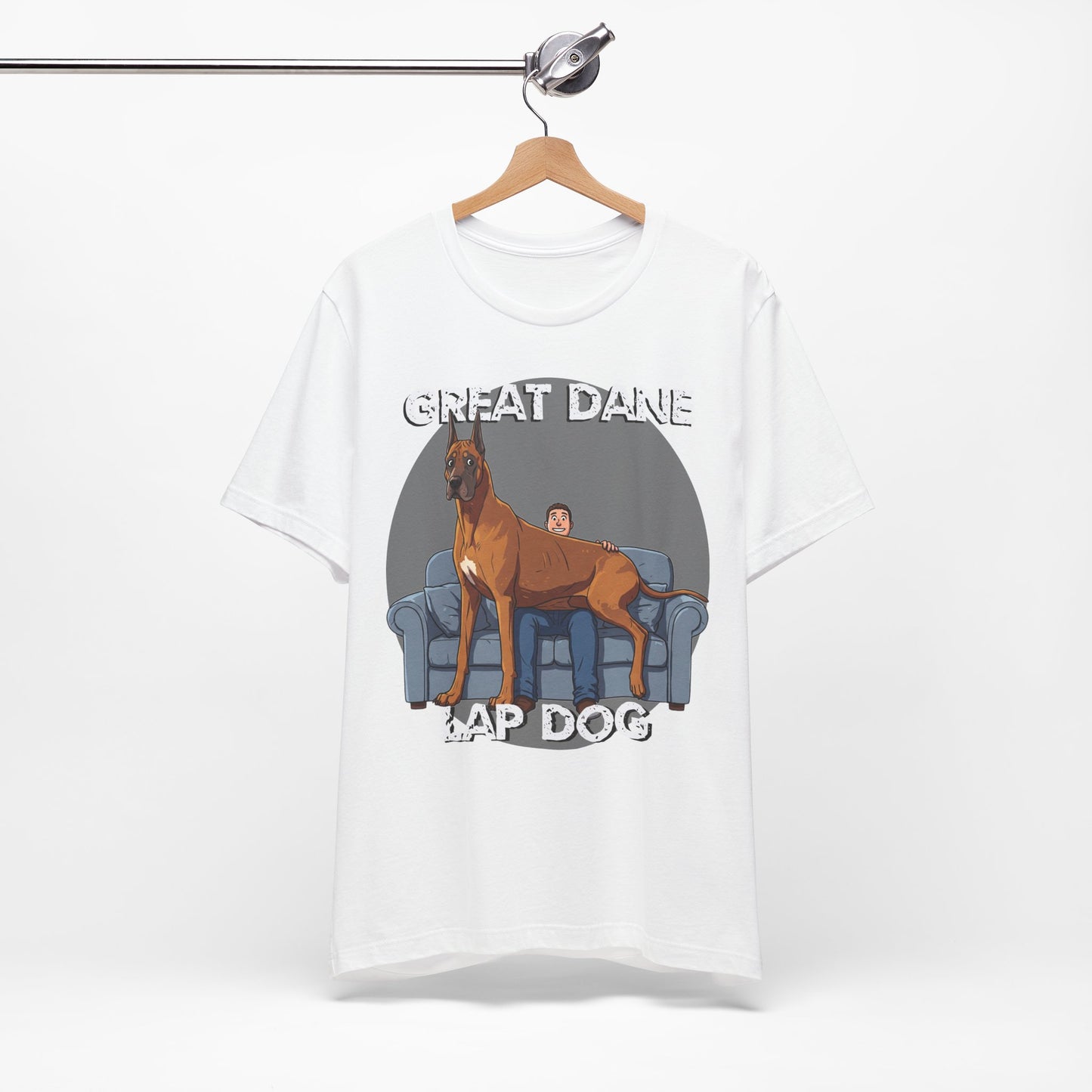 Great Dane Lap Dog Unisex Tee - Hilarious Dog Lover Graphic T-Shirt - Schmartypants