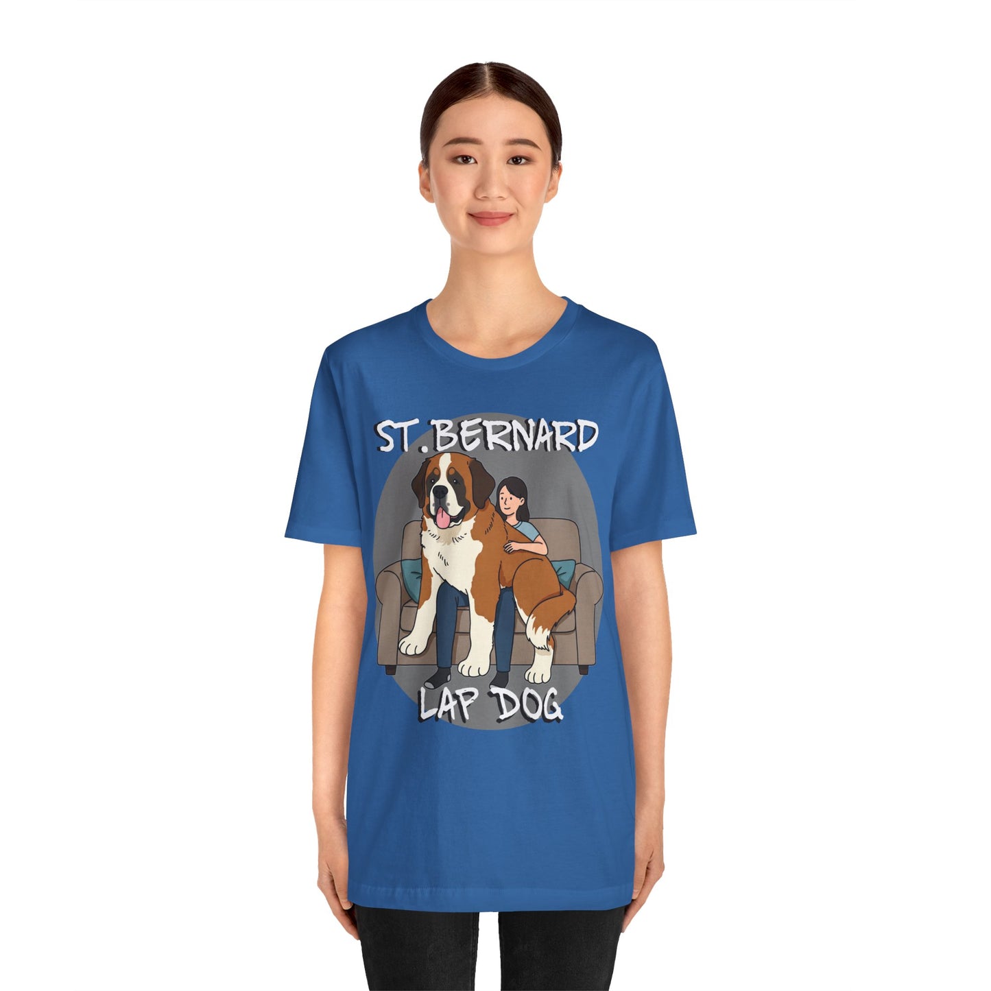 Funny St. Bernard Lap Dog Tee - Unisex Jersey Short Sleeve Tee for Dog Lovers - Schmartypants