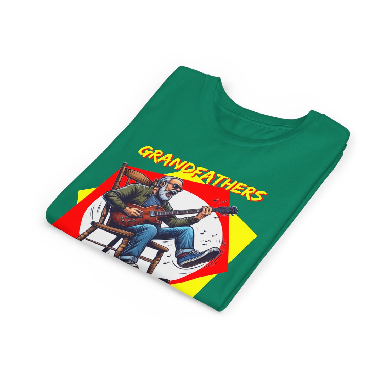 'Grandfathers Rock' Youth Short Sleeve Tee - Cool Guitar Design to Express the Love for Grandpa - Schmartypants