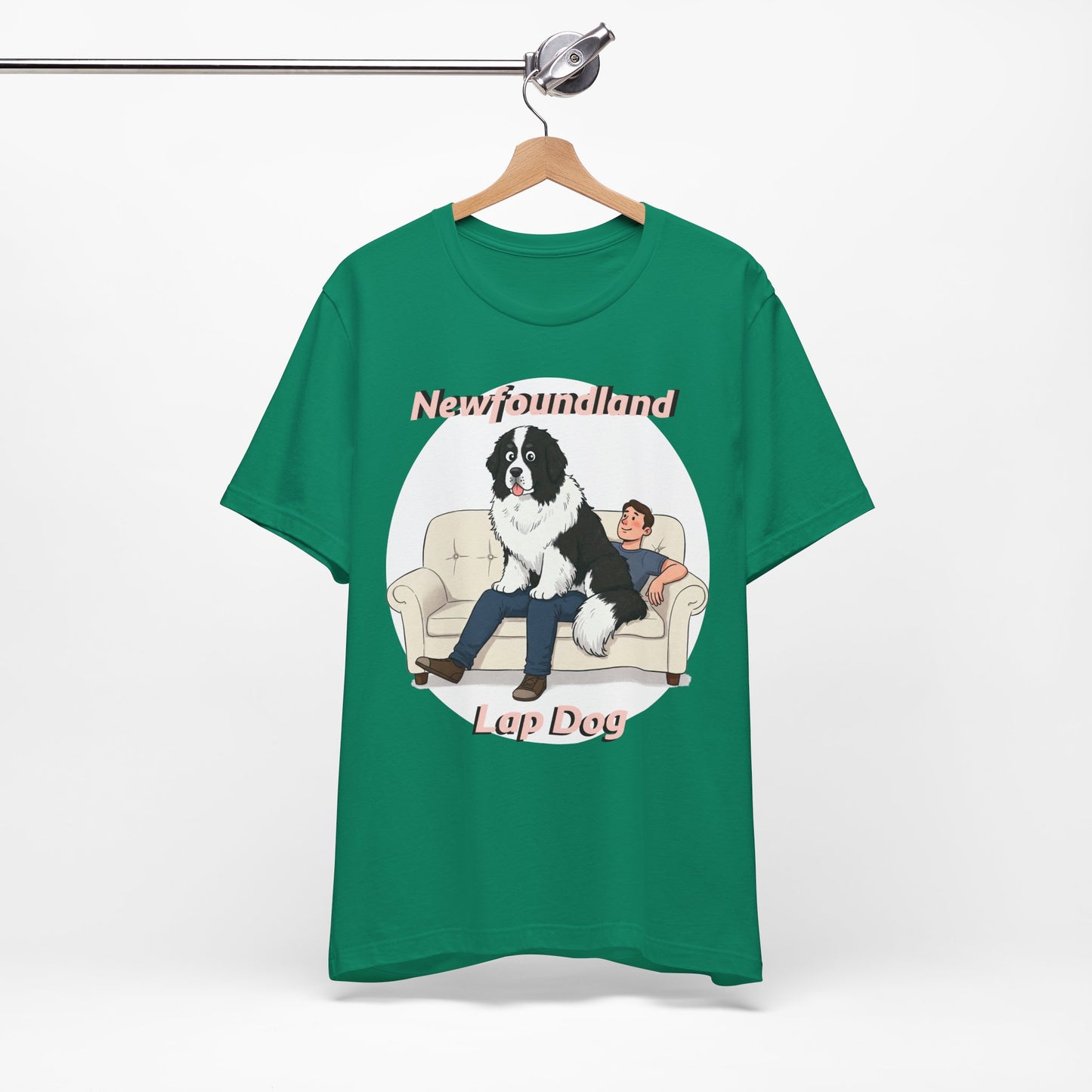 Hilarious Newfoundland Lap Dog Tee - Cozy Unisex Jersey Short Sleeve Shirt for Dog Lovers - Schmartypants
