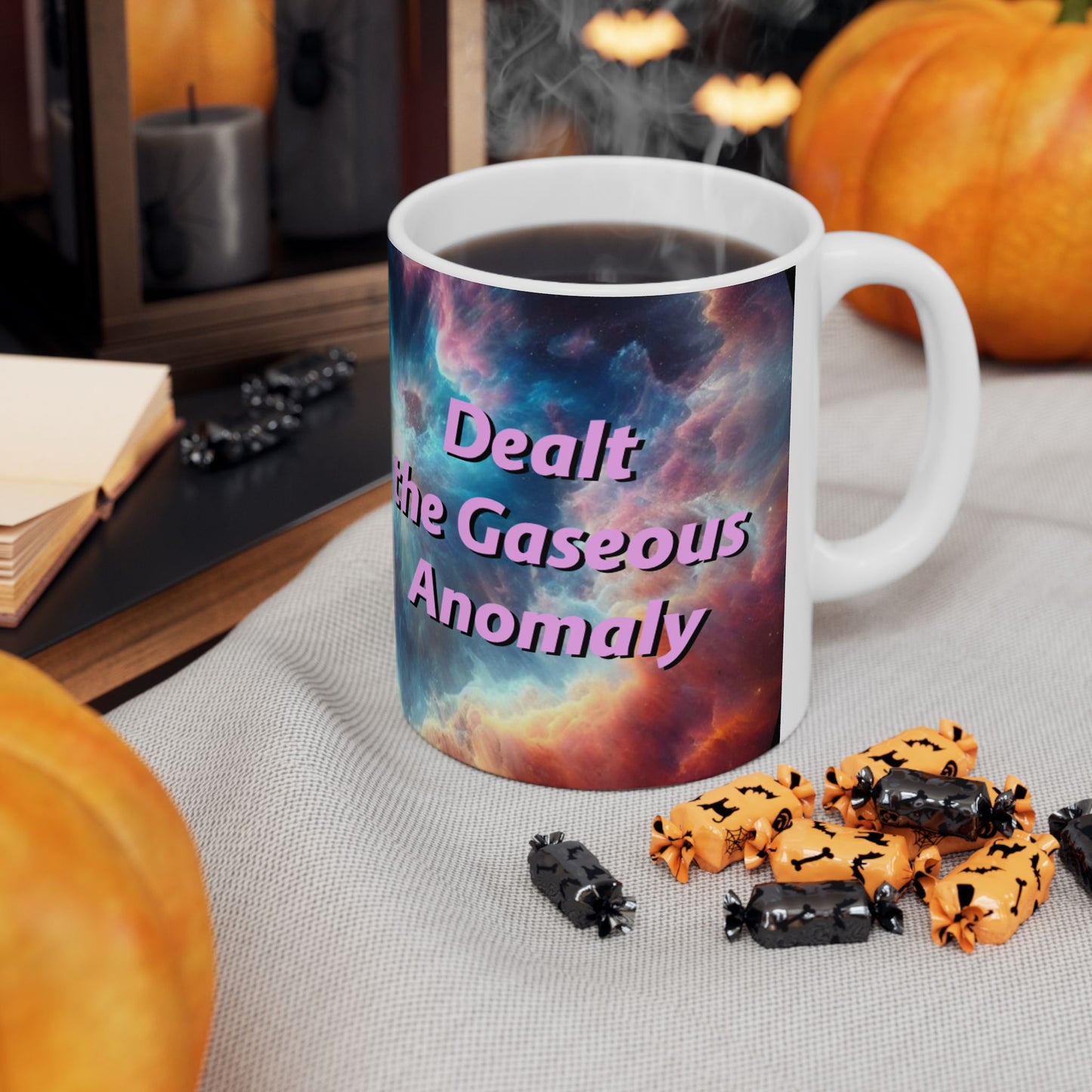 HIlarious Cosmic Ceramic Mug - Galaxy Design for Trekkies and Sci-Fi Fans - Schmartypants