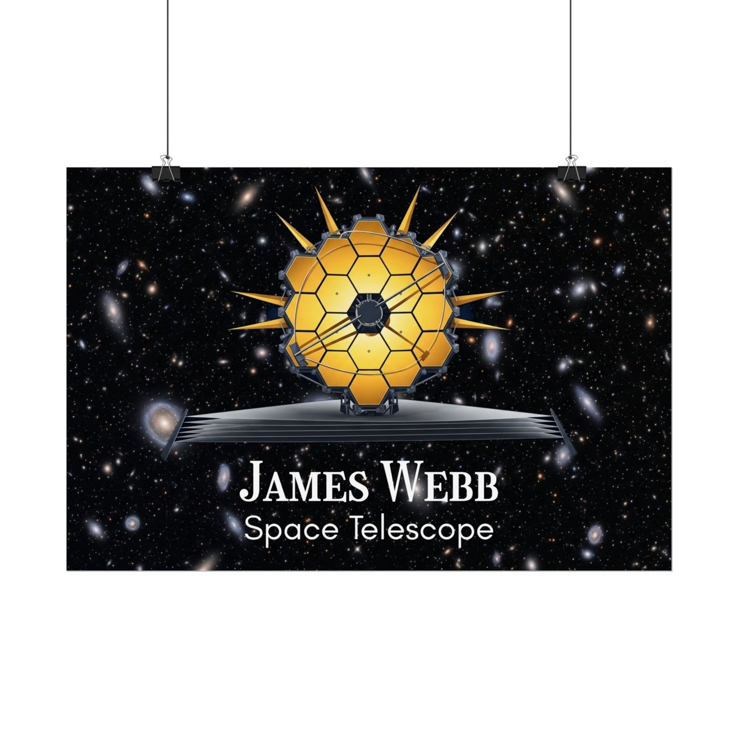 James Webb Space Telescope Rolled Poster, Astronomy Decor, Space Lover Gift, Educational Wall Art, Science Poster, Astronaut Room Decor
