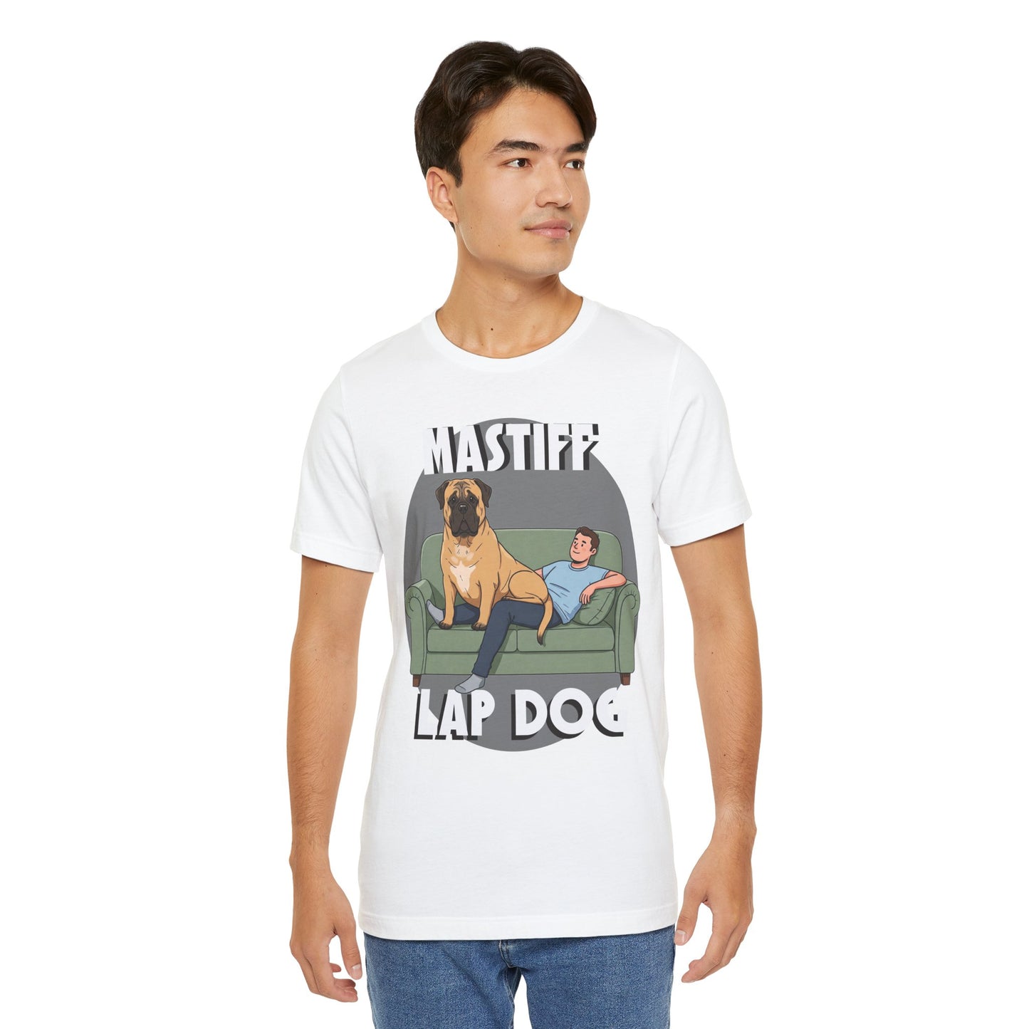Mastiff Lap Dog Tee | Funny Dog Lover Shirt, Pet Owner Gift, Casual Wear, Birthday Present, Animal Lover Apparel - Schmartypants