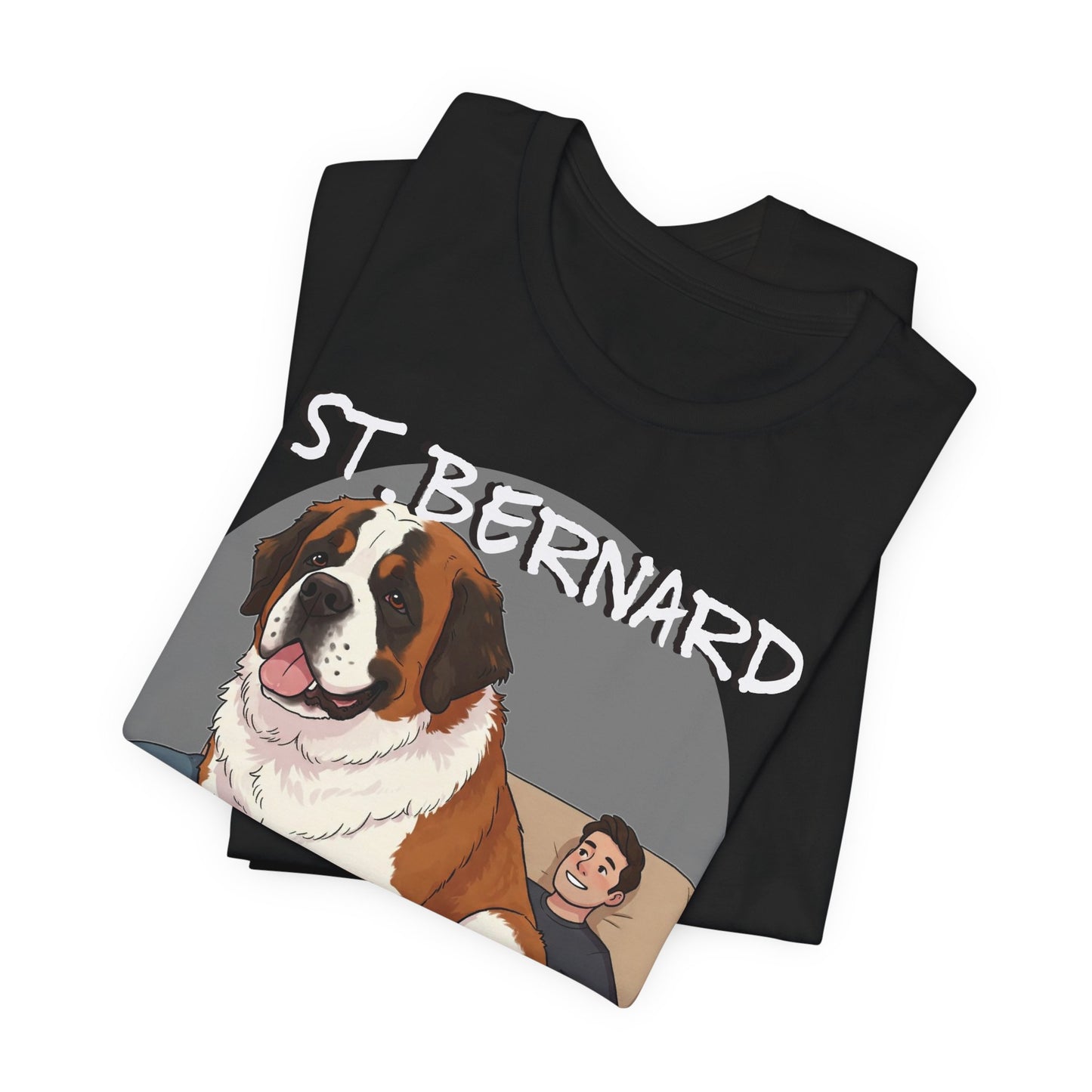 St. Bernard Funny Dog Tee - Unisex Jersey Short Sleeve T-Shirt - Schmartypants