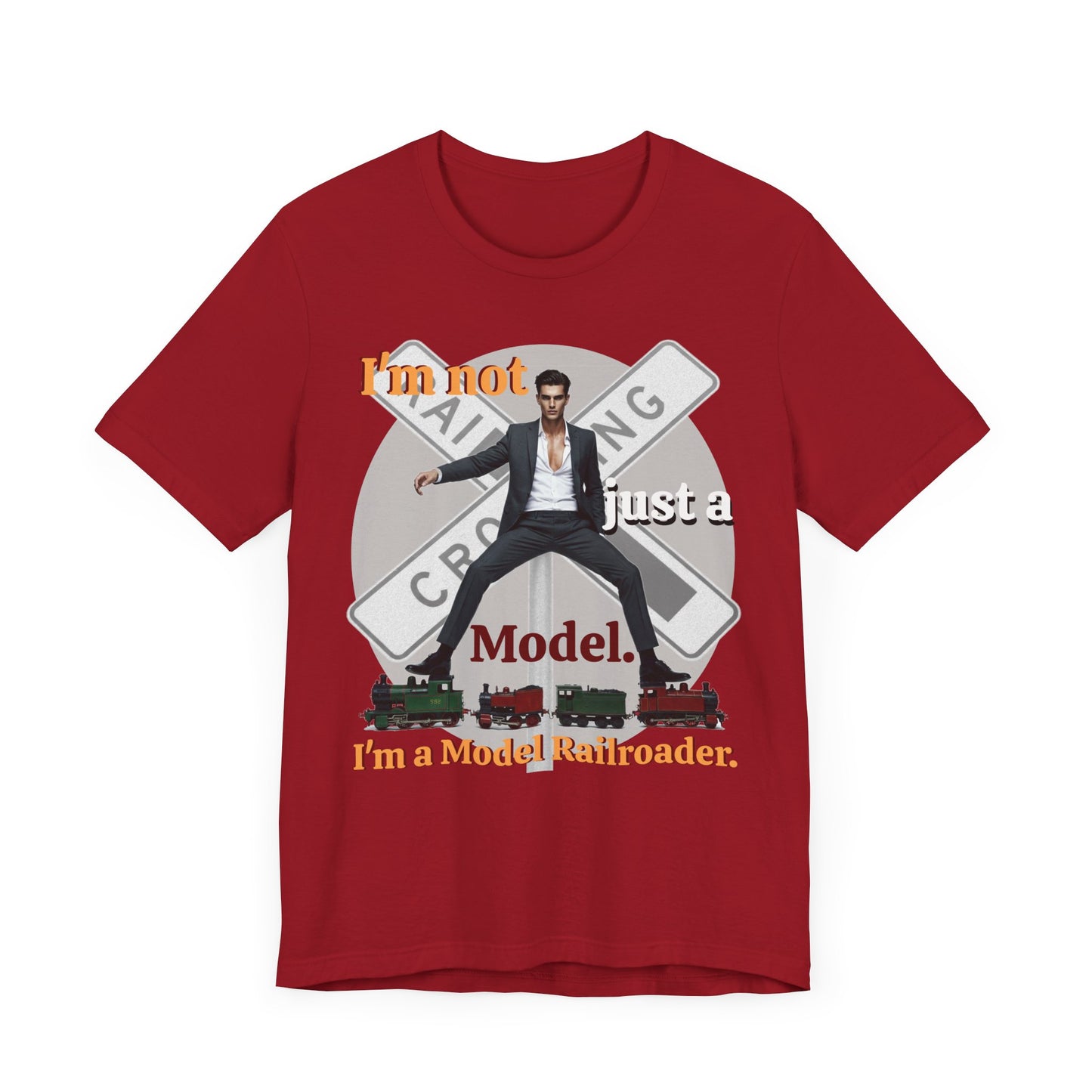 Funny Model Railroader Tee - Perfect Gift for Train Enthusiasts - Schmartypants