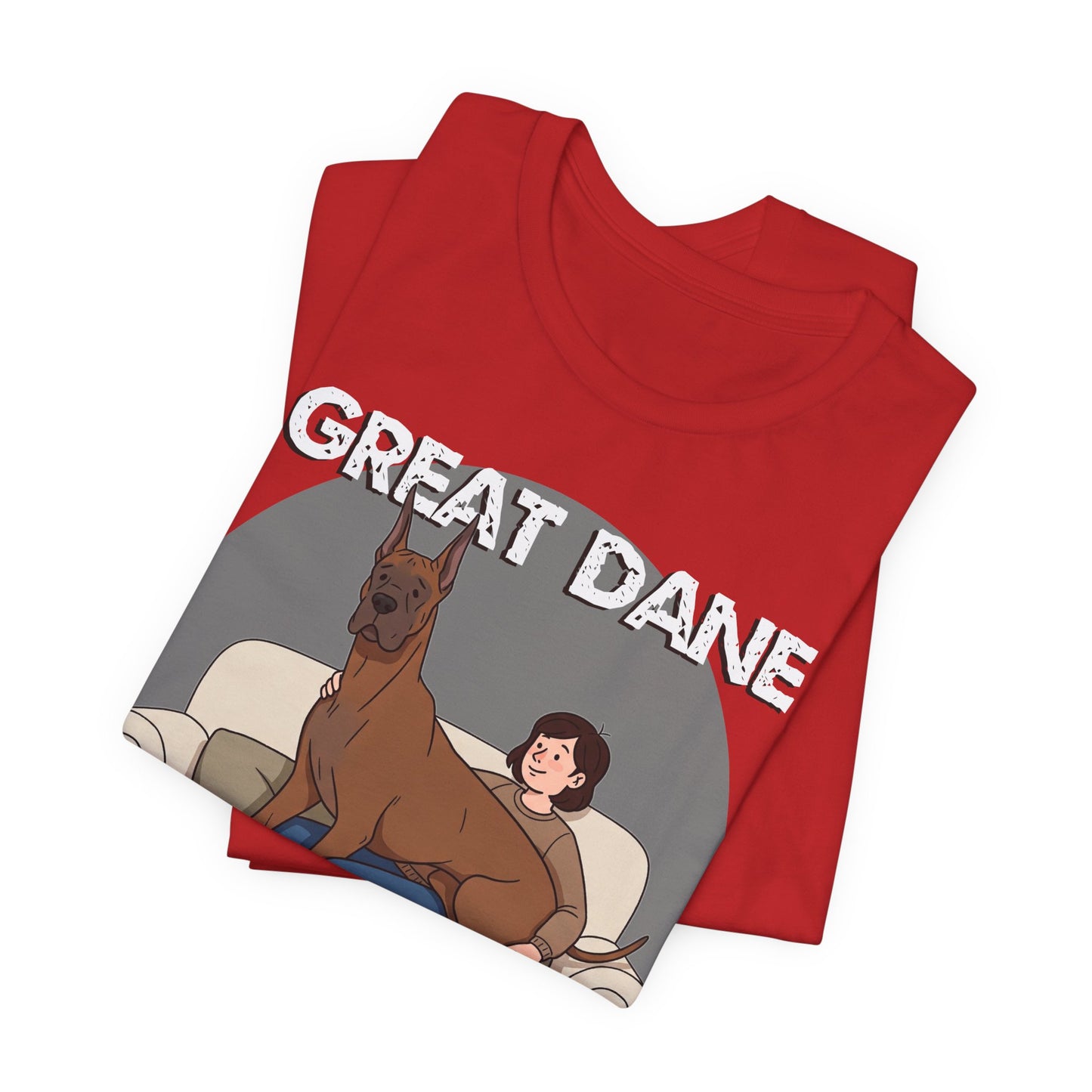 Great Dane Lap Dog Unisex Jersey Tee - Funny Perfect Gift for Dog Lovers - Schmartypants