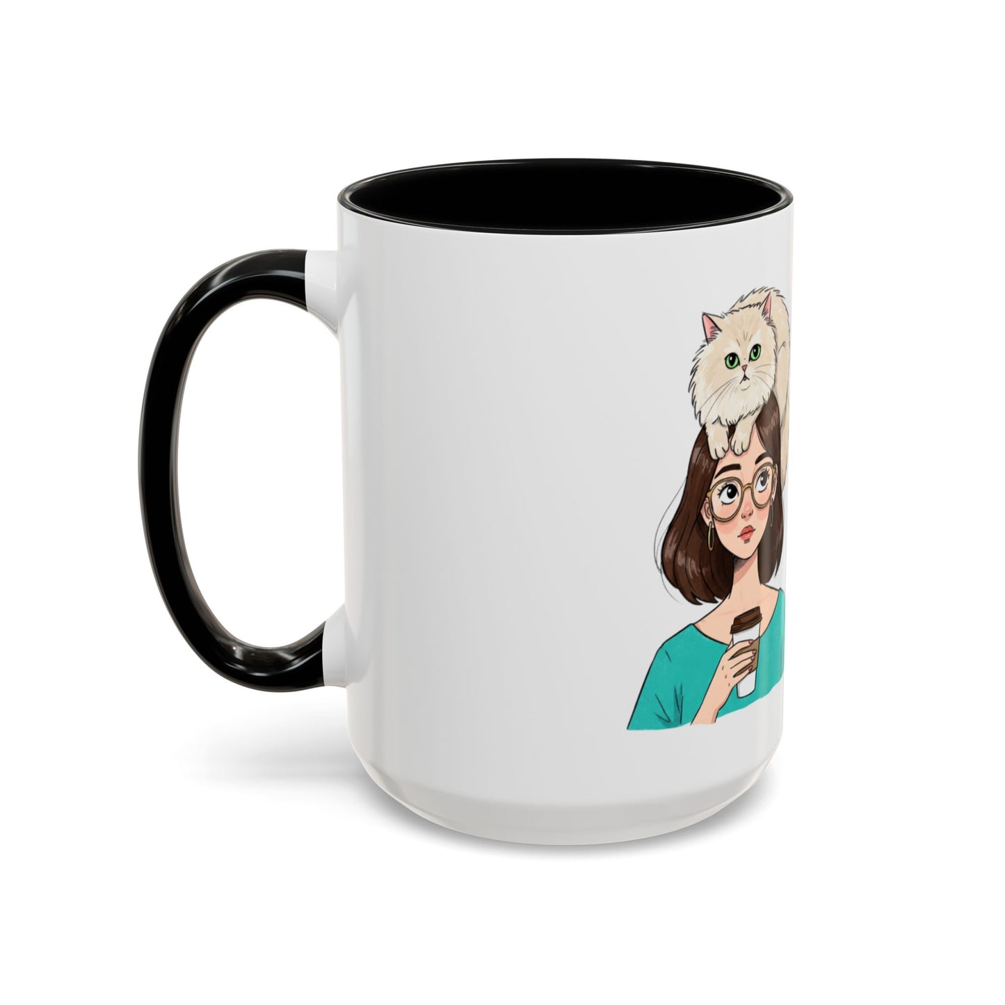 Adopted by a Cat Accent Coffee Mug - Perfect Gift for Cat Lovers - Funny Cat - Feline Humor - Schmartypants