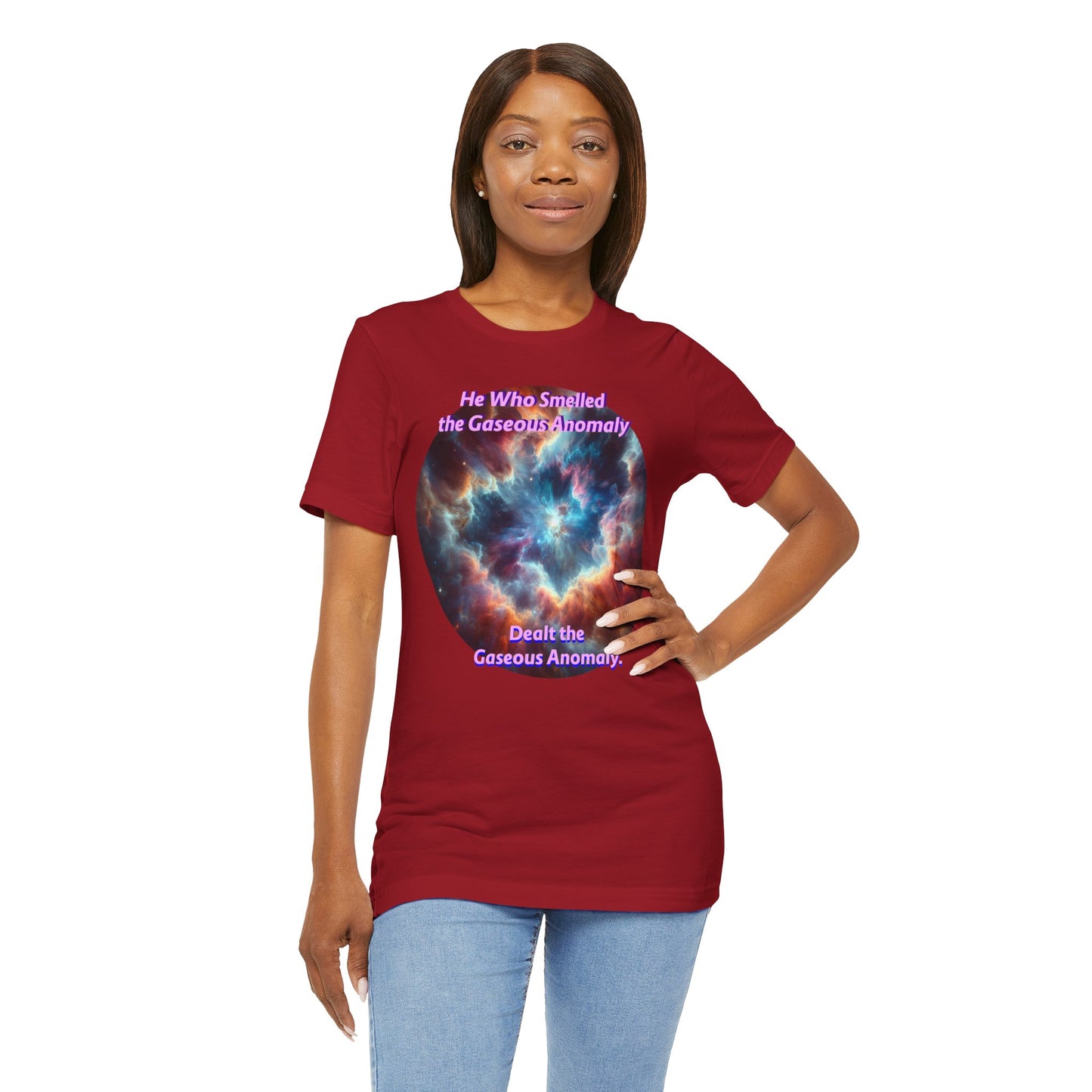 Hilarious Gaseous Anomaly Tee - Unisex Jersey Short Sleeve T-Shirt - Science Fiction Lovers - Star Trek Fans - Schmartypants