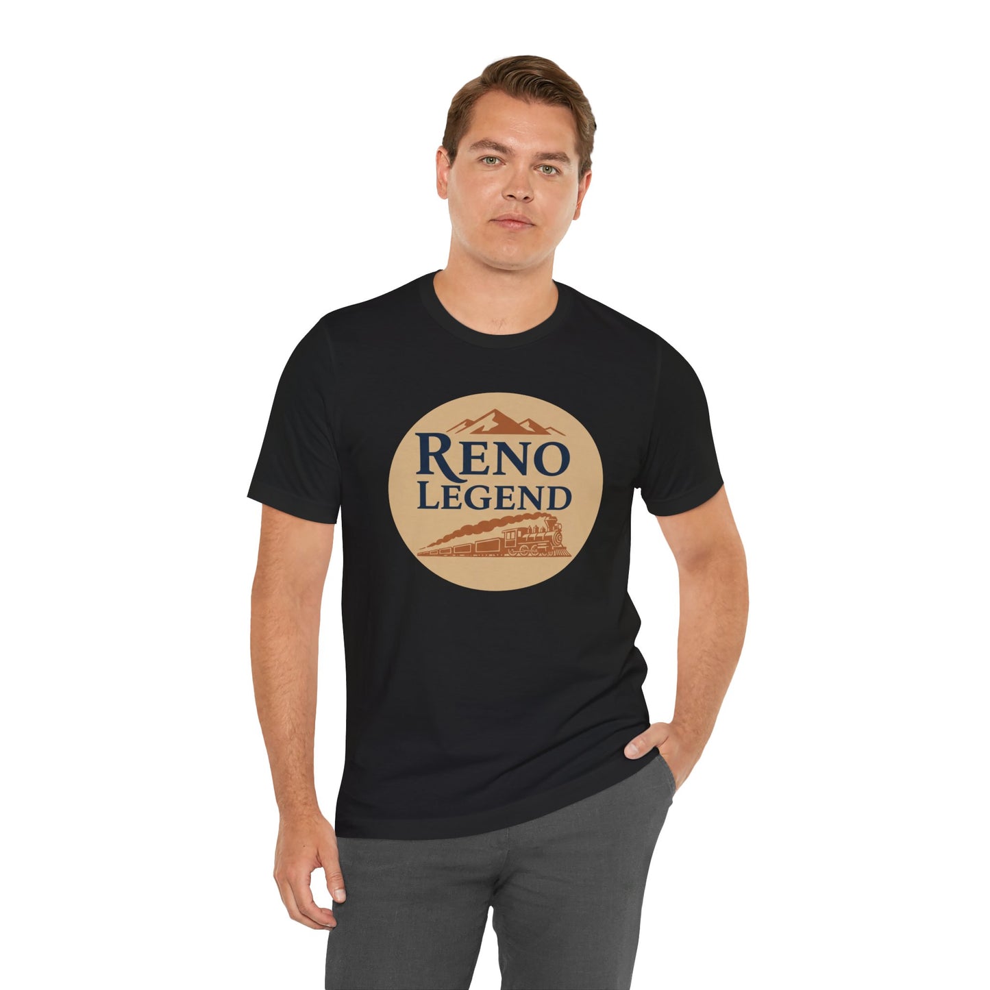 Reno Legend Unisex Tee, Graphic Tee, Casual Wear, Gift for Him, Outdoor Adventure Shirt, Vintage Style T-Shirt