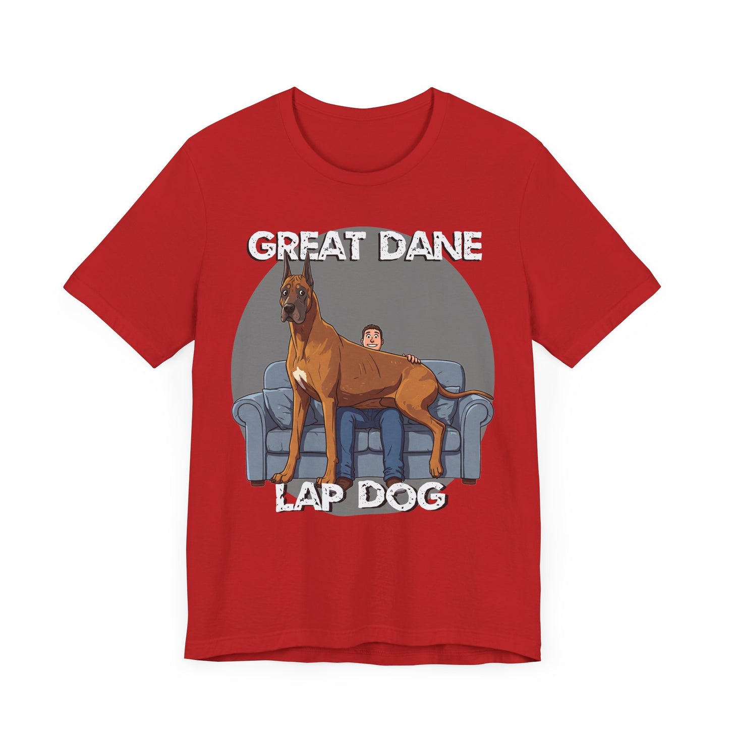 Great Dane Lap Dog Unisex Tee - Hilarious Dog Lover Graphic T-Shirt - Schmartypants