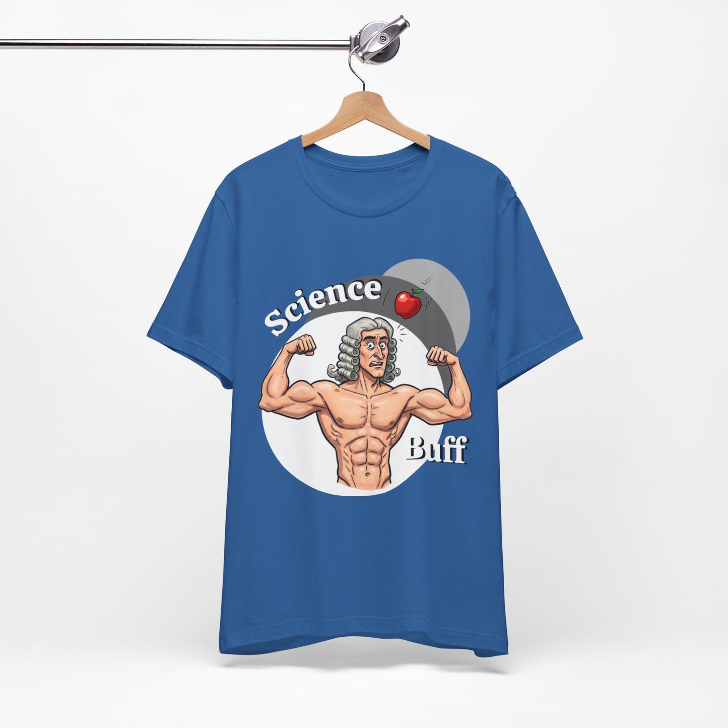 Funny 'Science Buff' Unisex Tee, Funny Science Shirt, Gift for STEM Lovers, Academic Humor T-Shirt, Geeky Top, Science Enthusiast Apparel, Sir Isaac Newton Fans - Schmartypants