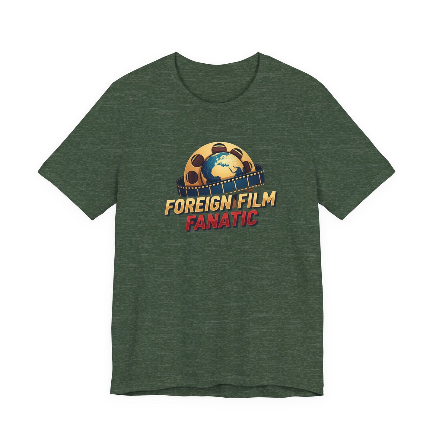 Foreign Film Fanatic Tee, Movie Lover T-Shirt, Cinema Enthusiast Apparel, Film Buff Gift, Unisex Short Sleeve Top, Casual Graphic Tee