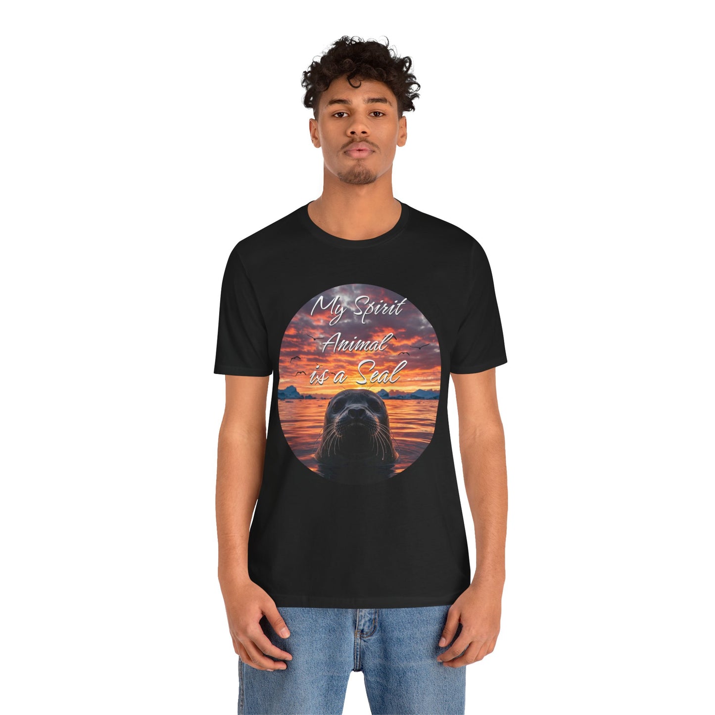Seal Spirit Animal Ocean Wildlife Unisex Tee, My Spirit Animal is a Seal Shirt, Seal Lover Gift, Ocean Adventure Tee, Sea Animal Tee, Seal