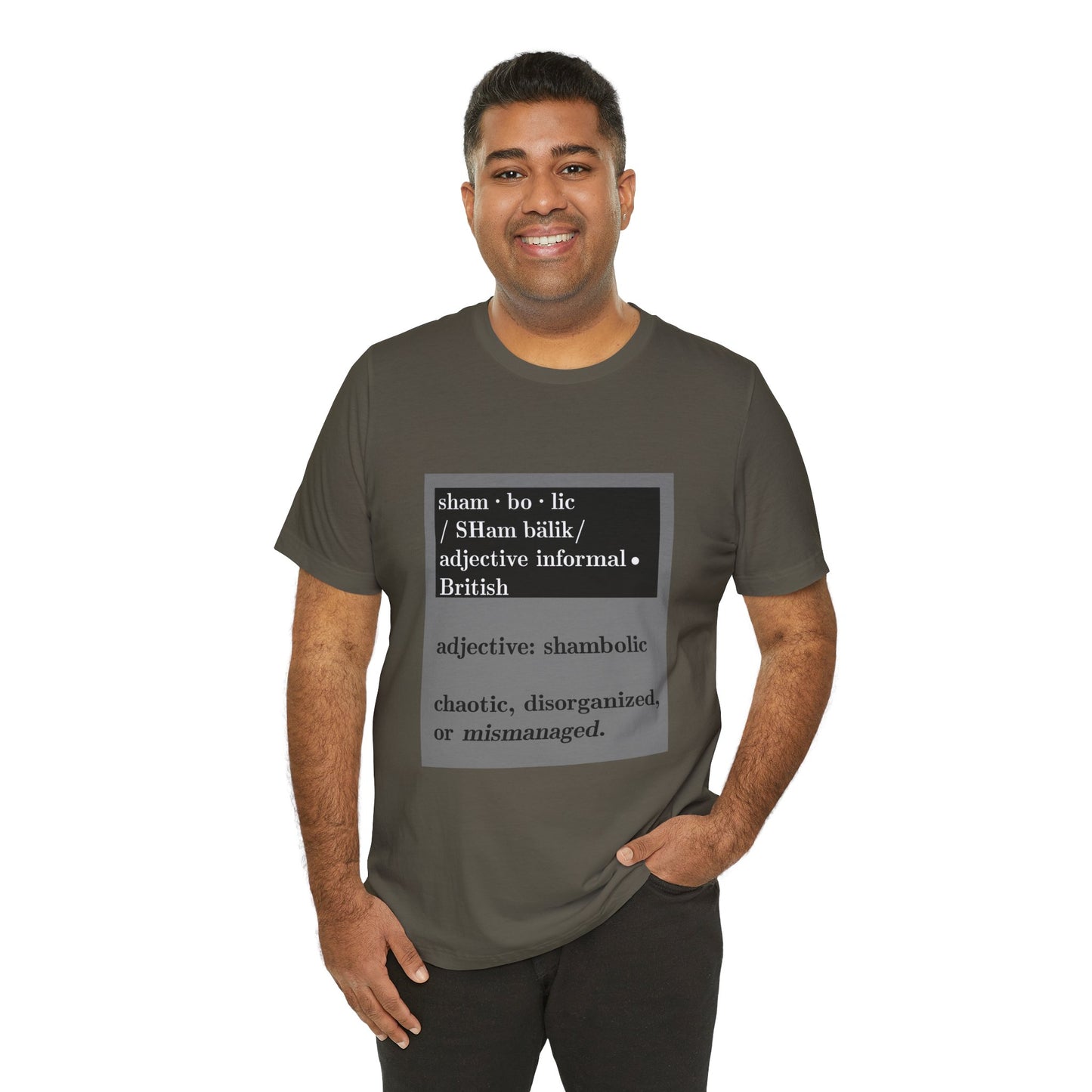 Shambolic Definition Tee, Funny Graphic T-Shirt, Casual Wear, Perfect Gift, Unisex Apparel, Protest Humor, Rachal Maddow Fans - Schmartypants
