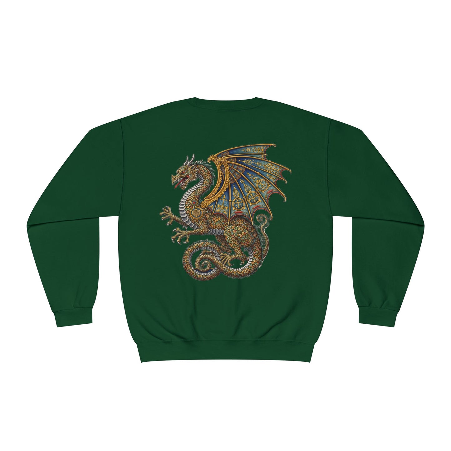 Mystical Alchemist Dragon Sweatshirt, Cozy Gift, Fantasy Lover Apparel, Unisex Sweatshirt, Dragon Design, Magical Outfit