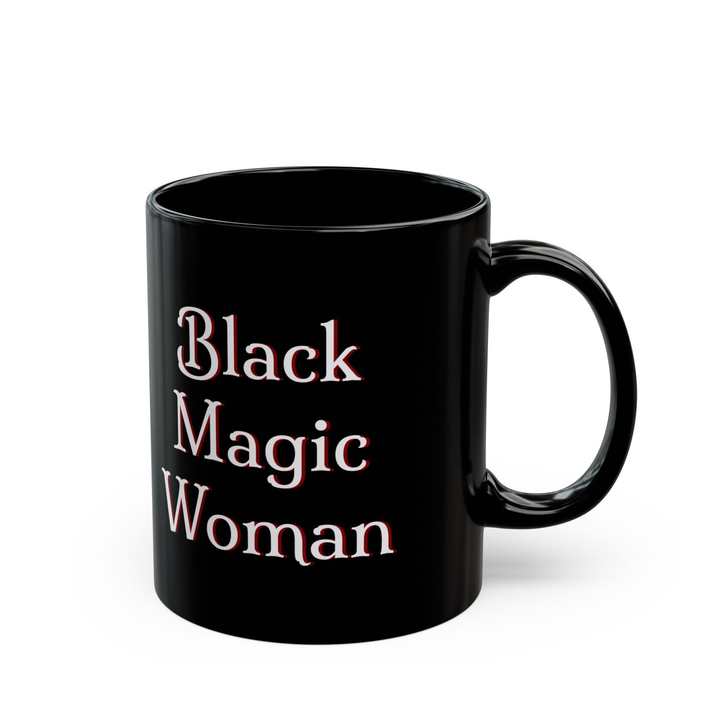 'Black Magic Woman' Mug | Enchanting Coffee Cup for Classic Rock Fans, Santana, early Fleetwood Mac, 11oz or 15oz - Schmartypants