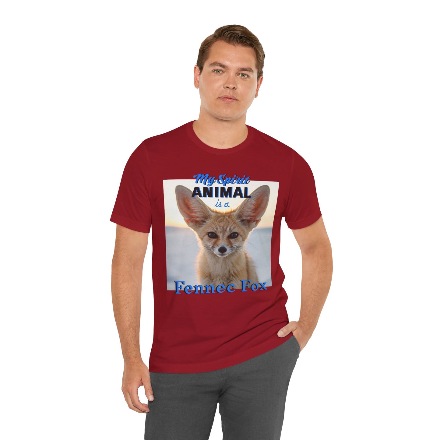 Fennec Fox Spirit Animal Tee - Unisex Short Sleeve Shirt - Fox Lovers - Schmartypants