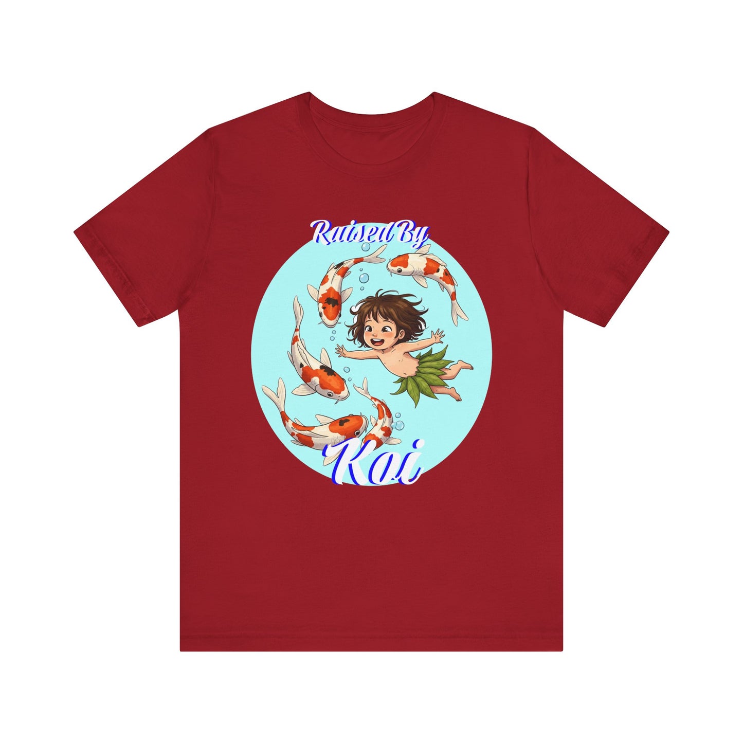 Koi Fish Art Tee, Playful Graphic Shirt, Unisex Summer T-Shirt, Anime Inspired Apparel, Fun Gift for Kids and Teens - Schmartypants