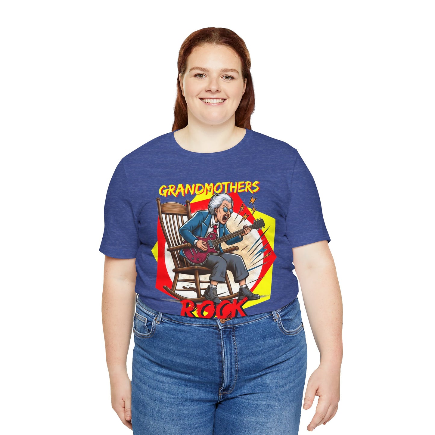 'Grandmothers Rock' Unisex Jersey Short Sleeve Tee - Funny Gift to Show Love for the Special Grandmother in Your Life - Schmartypants