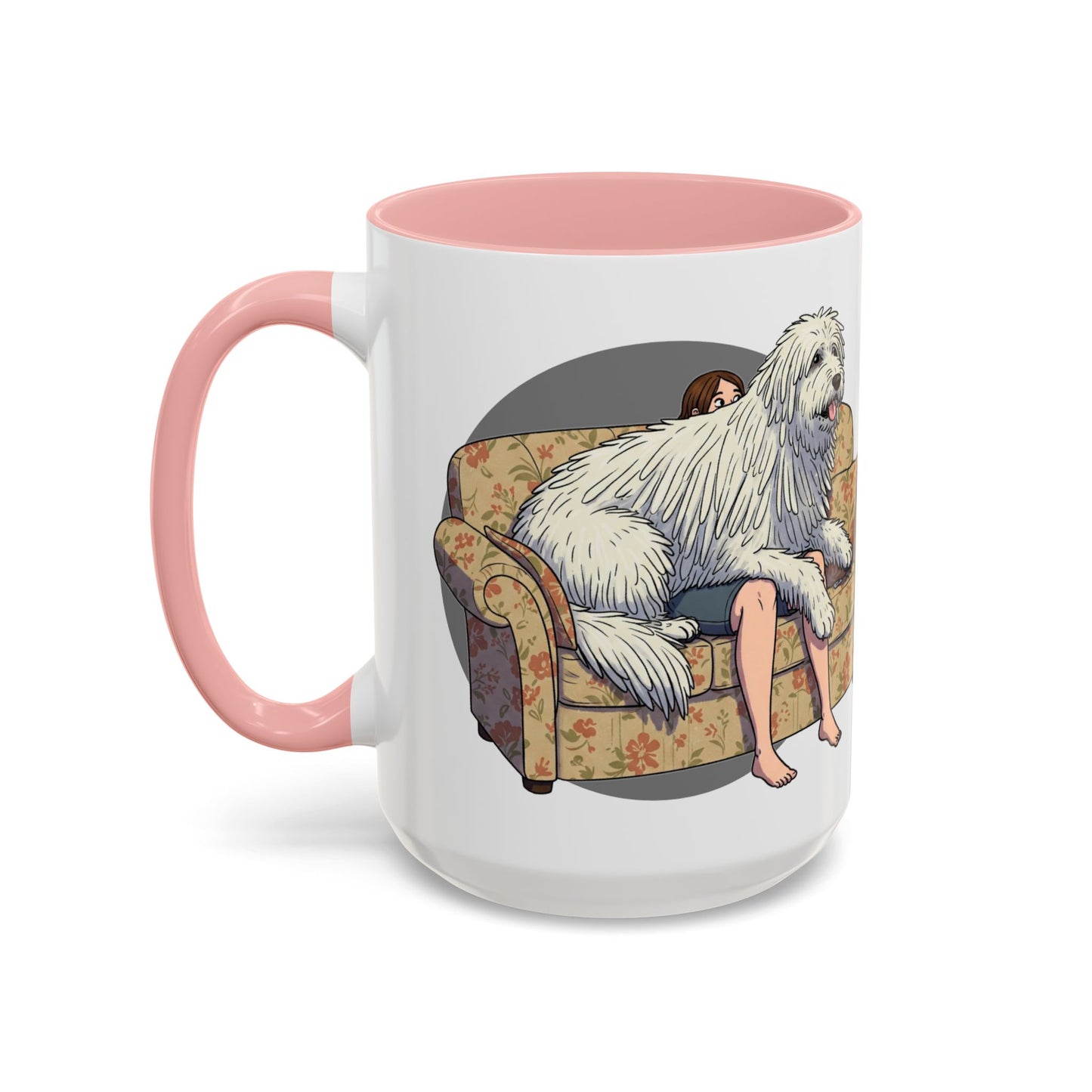 Komondor Lap Dog Coffee Mug - Funny Pet Lovers Gift - 11oz & 15oz - Schmartypants