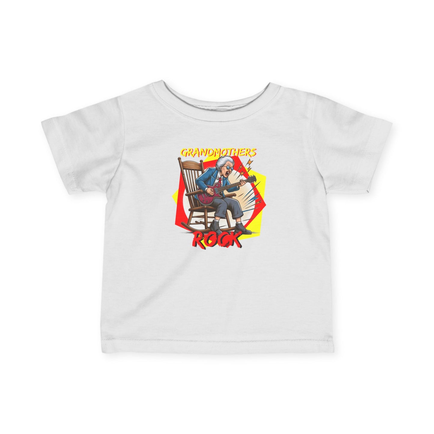 'Grandmothers Rock' Infant Tee - Funny Shirt that Appreciates the Grandmother in Our Lives - Schmartypants