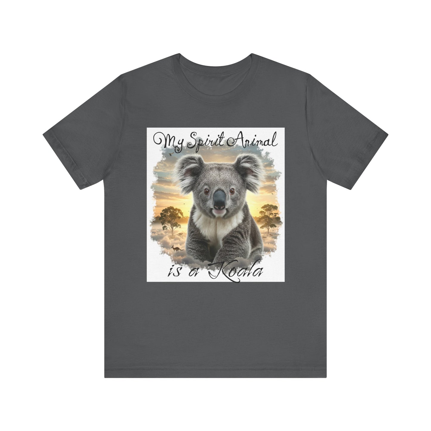 'My Spirit Animal is a Koala' Unisex Jersey Tee - Nature Lover's Gift - Beautiful Aussie Shirt - Schmartypants