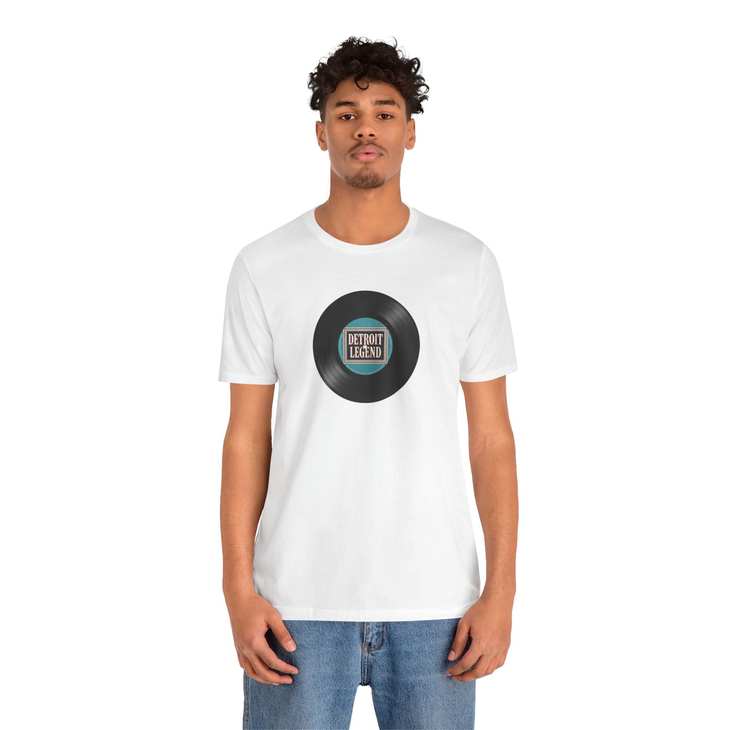 Detroit Legend Vinyl Record Tee, Music Lover Shirt, Unisex Casual Wear, Gift for Music Fans, Retro Record T-Shirt, Motown Shirt