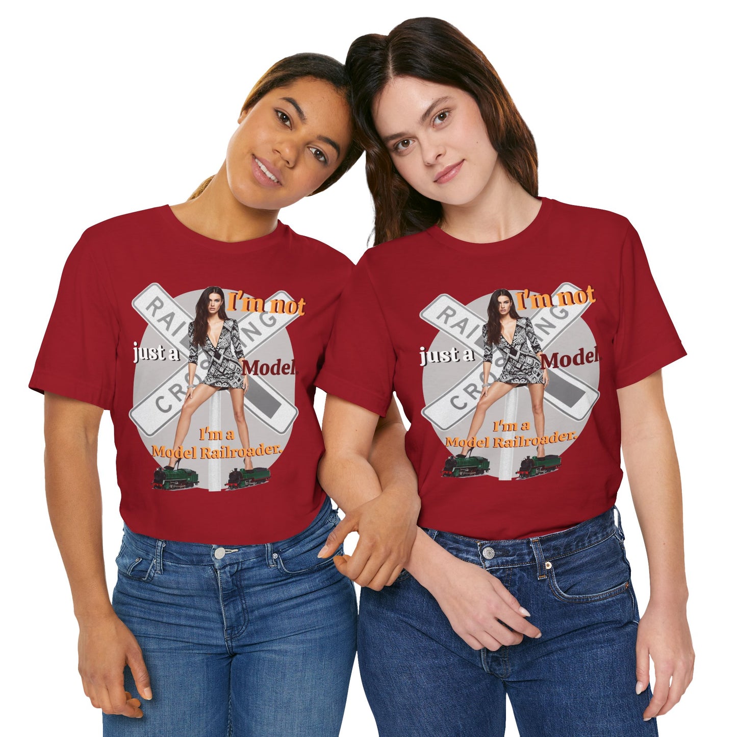 Railroad Model Unisex Tee, Train Lover Gift, Funny 'Model Railroader' Shirt, Model Railroading Apparel, Unique Graphic T-Shirt - Schmartypants