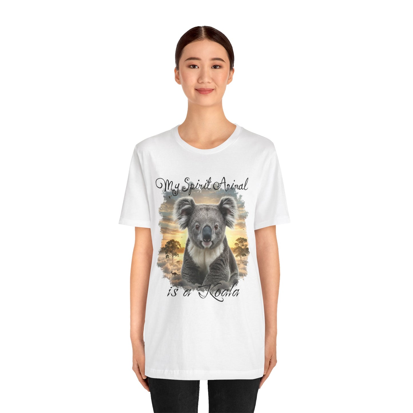 'My Spirit Animal is a Koala' Unisex Jersey Tee - Nature Lover's Gift - Beautiful Aussie Shirt - Schmartypants