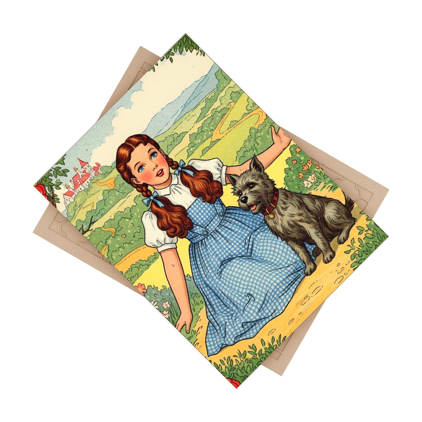 Ceramic Photo Tile for Child's Room, Dorothy and Toto Tile, Nursery Decor, Maternity Gift, Baby Shower Gift, Wizard of Oz Tile