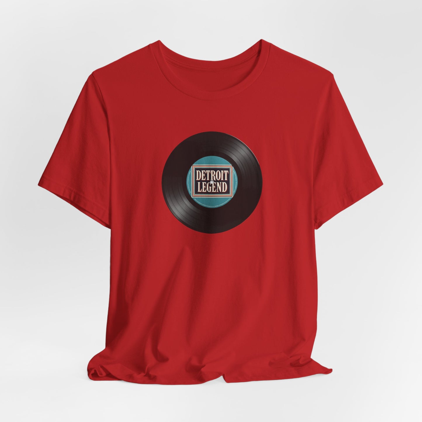 Detroit Legend Vinyl Record Tee, Music Lover Shirt, Unisex Casual Wear, Gift for Music Fans, Retro Record T-Shirt, Motown Shirt