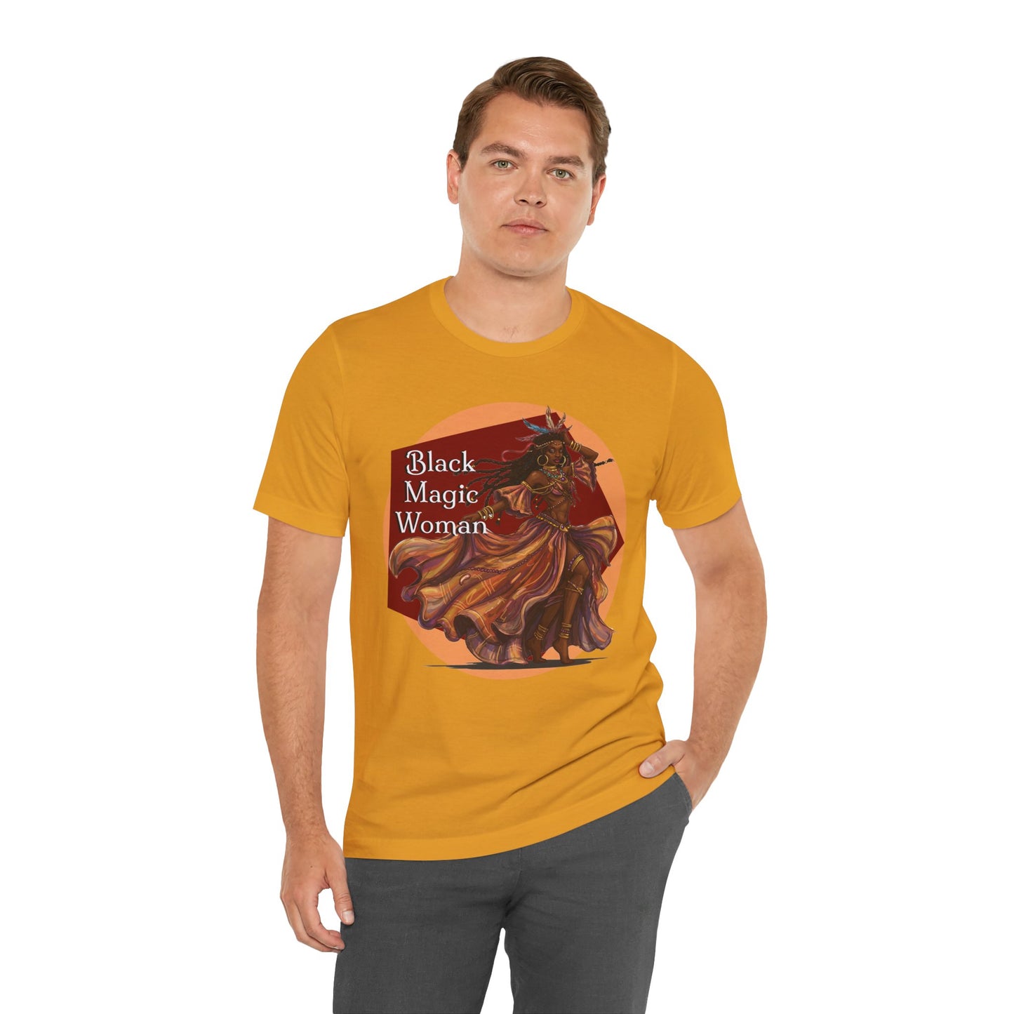 'Black Magic Woman' Tee, Witchy Apparel, Boho T-Shirt, Festival Outfit, Classic Rock Fans, Santana, Fleetwood Mac - Schmartypants