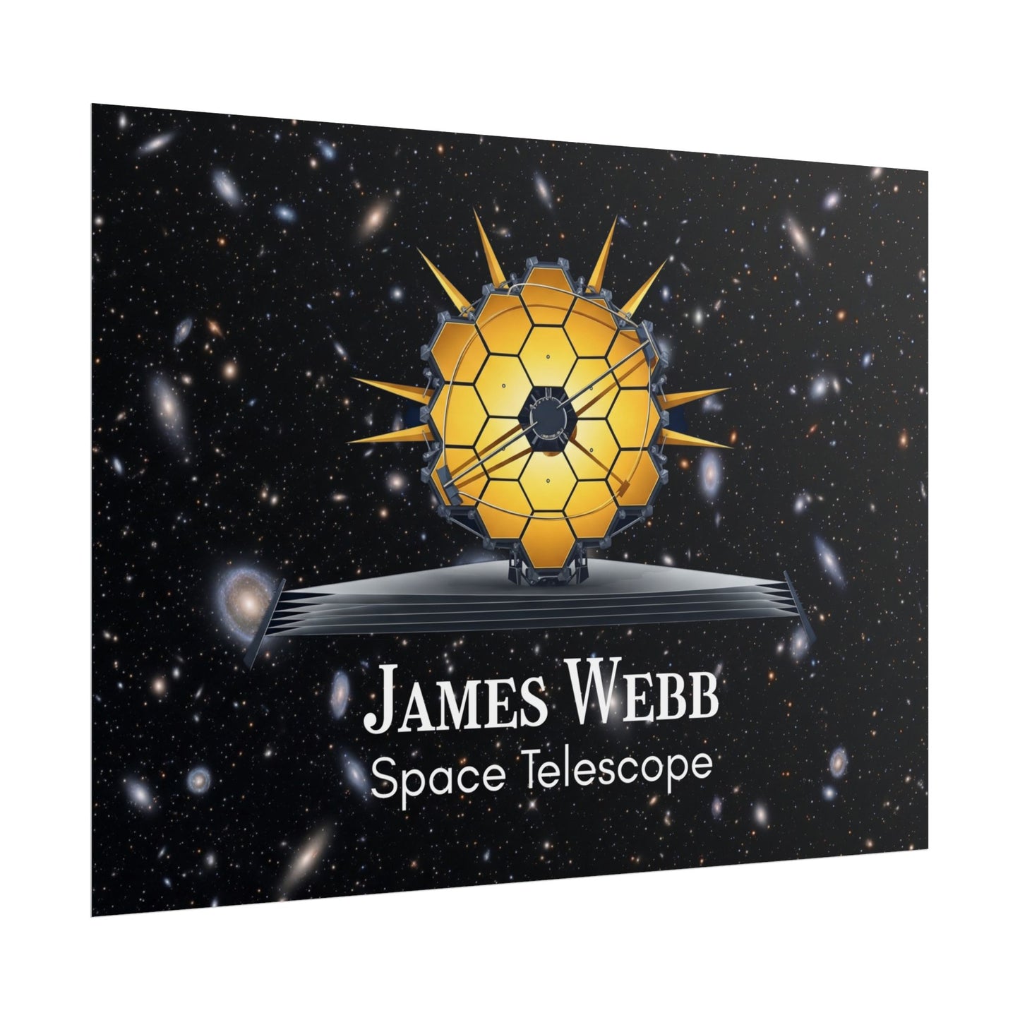 James Webb Space Telescope Rolled Poster, Astronomy Decor, Space Lover Gift, Educational Wall Art, Science Poster, Astronaut Room Decor