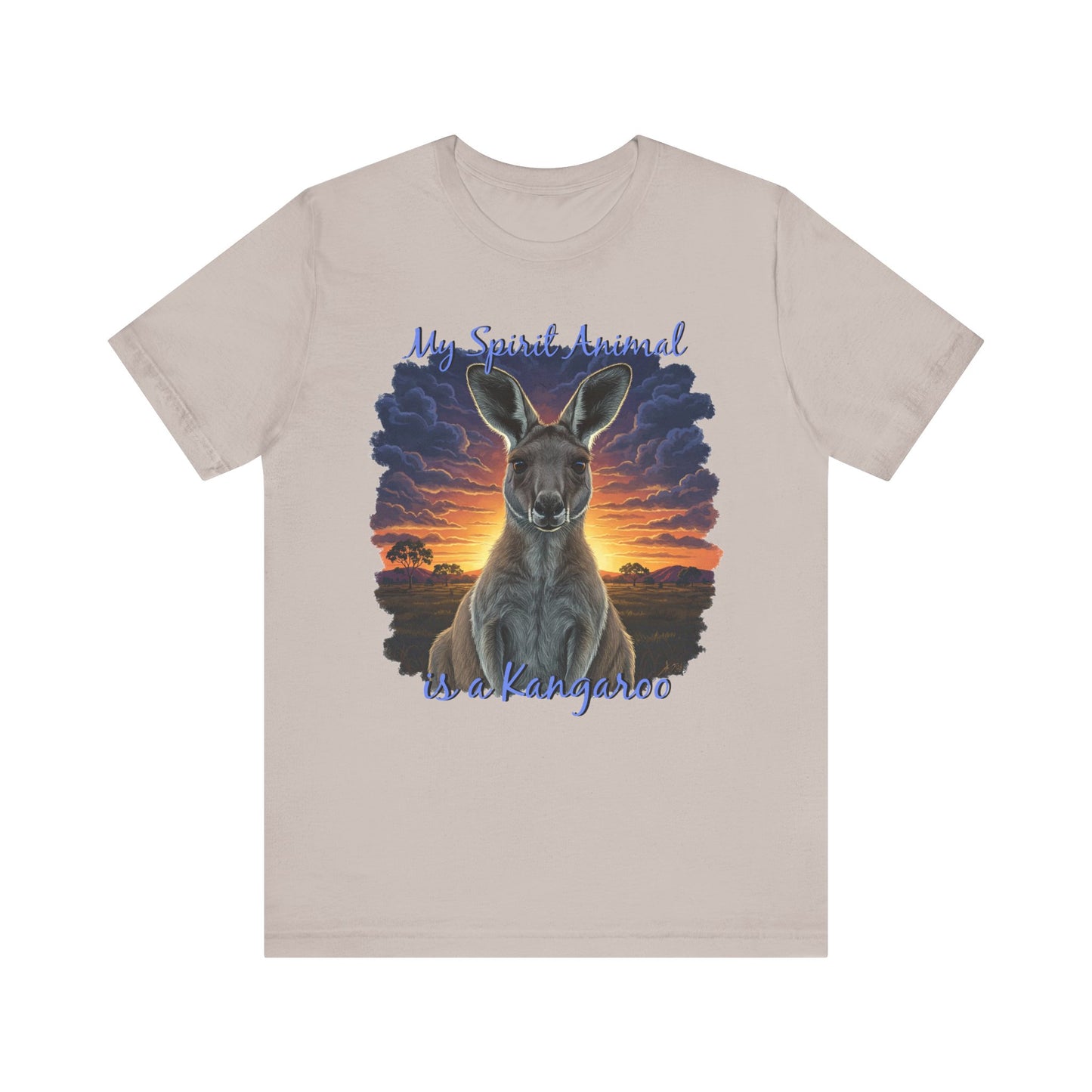 'My Spirit Animal is a Kangaroo' Tee - Unisex Jersey Short Sleeve T-Shirt for Wildlife Lovers, Aussies - Schmartypants