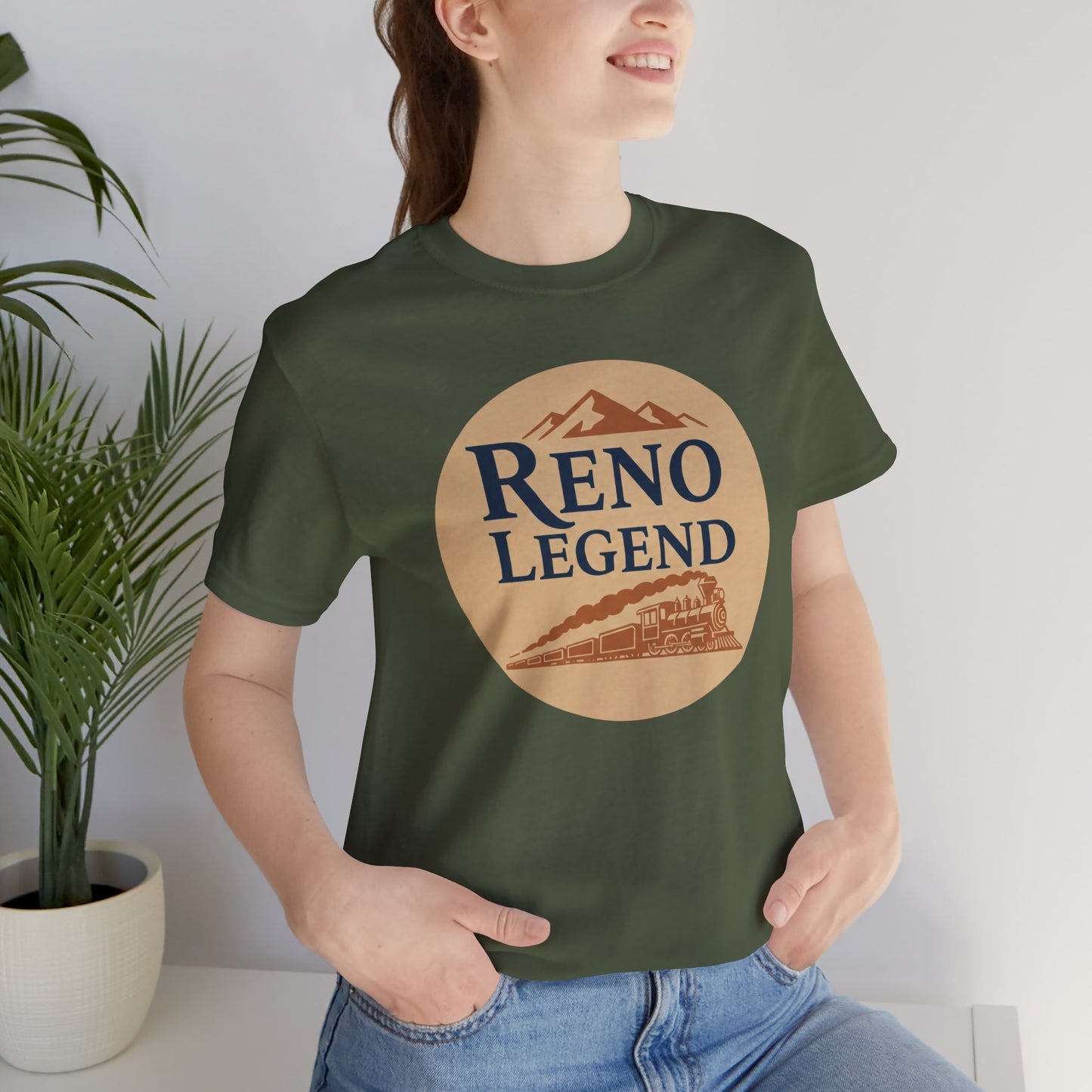 Reno Legend Unisex Tee, Graphic Tee, Casual Wear, Gift for Him, Outdoor Adventure Shirt, Vintage Style T-Shirt