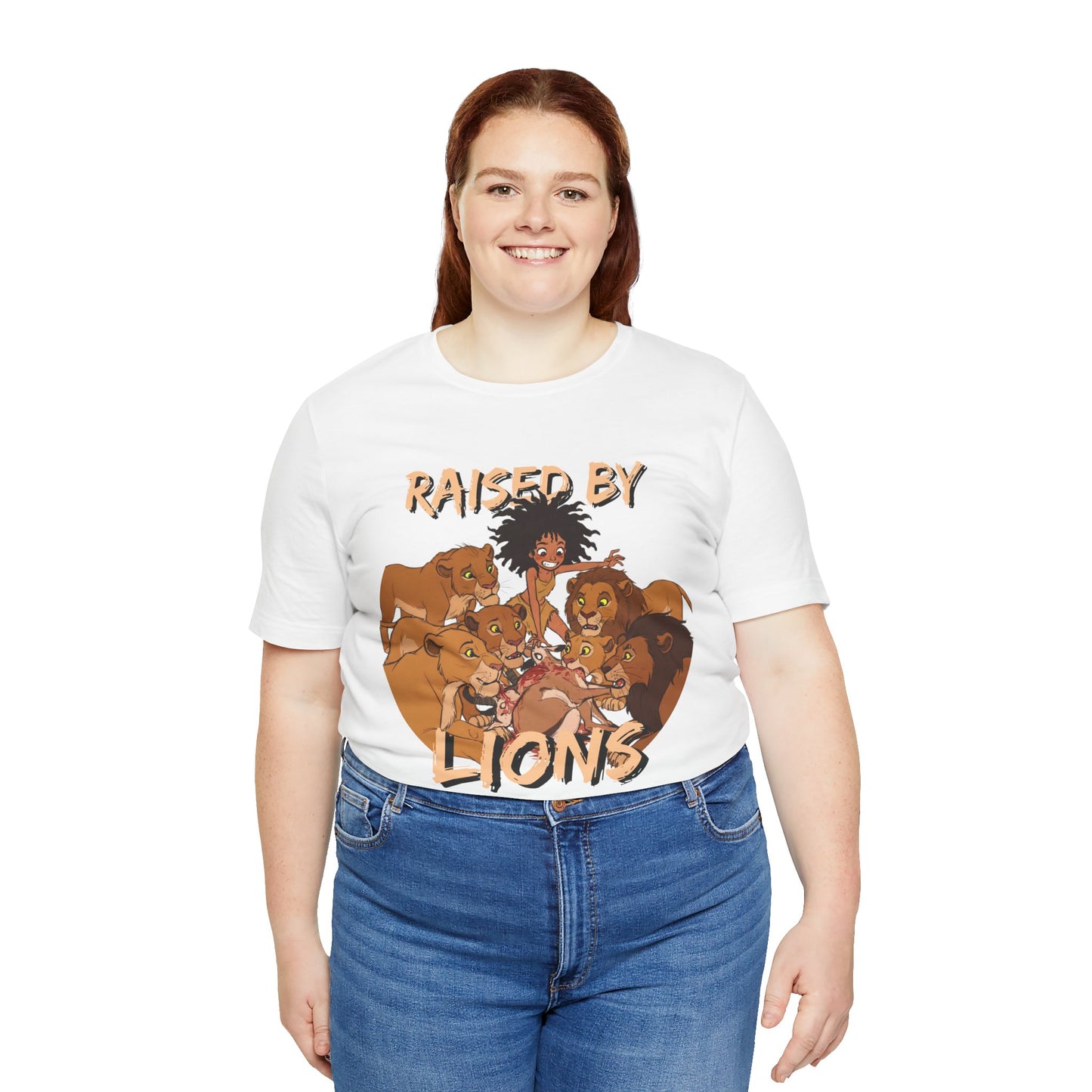Raised by Lions Unisex Tee, Funny Animal Shirt, Lion Lover Gift, Safari T-Shirt, Jungle Adventure Apparel, Casual Wear - Schmartypants