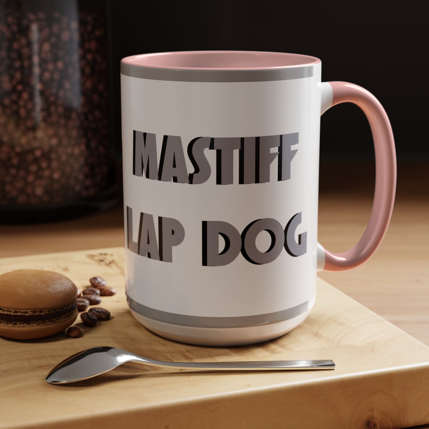 Mastiff Lap Dog Accent Coffee Mug - Perfect Funny Gift for Dog Lovers, Mastiff Breeders - Schmartypants