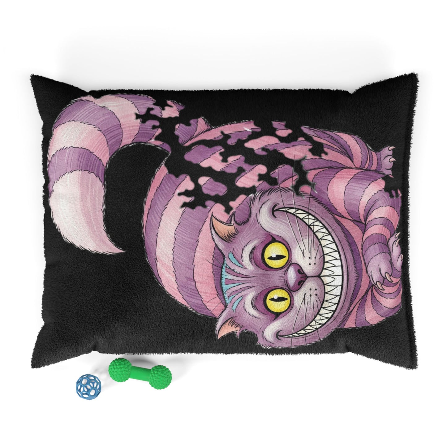 Disappearing Cheshire Cat Pet Bed - Cozy Cat Nap Cushion, Fun Pet Beds, Unique Gifts for Pet Lovers, Alice in Wonderland Cat Accessory