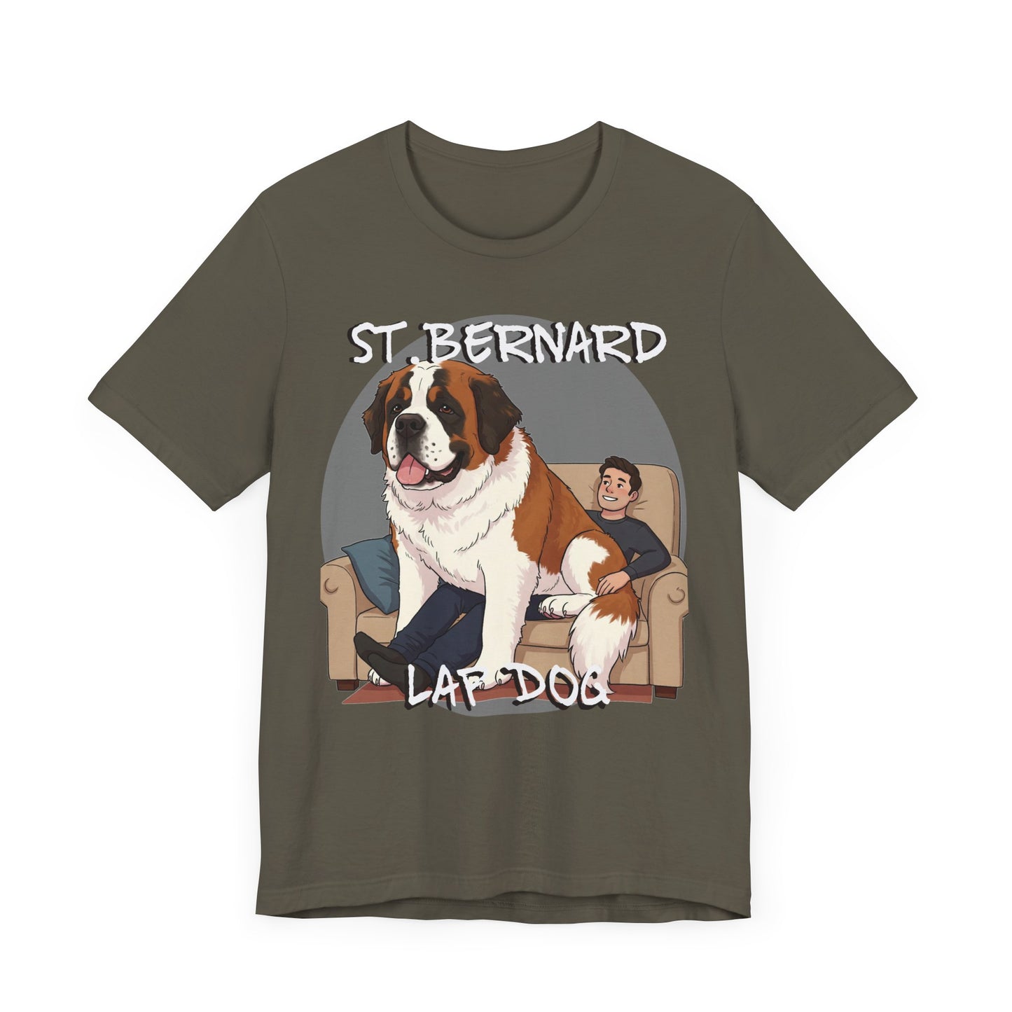 St. Bernard Funny Dog Tee - Unisex Jersey Short Sleeve T-Shirt - Schmartypants
