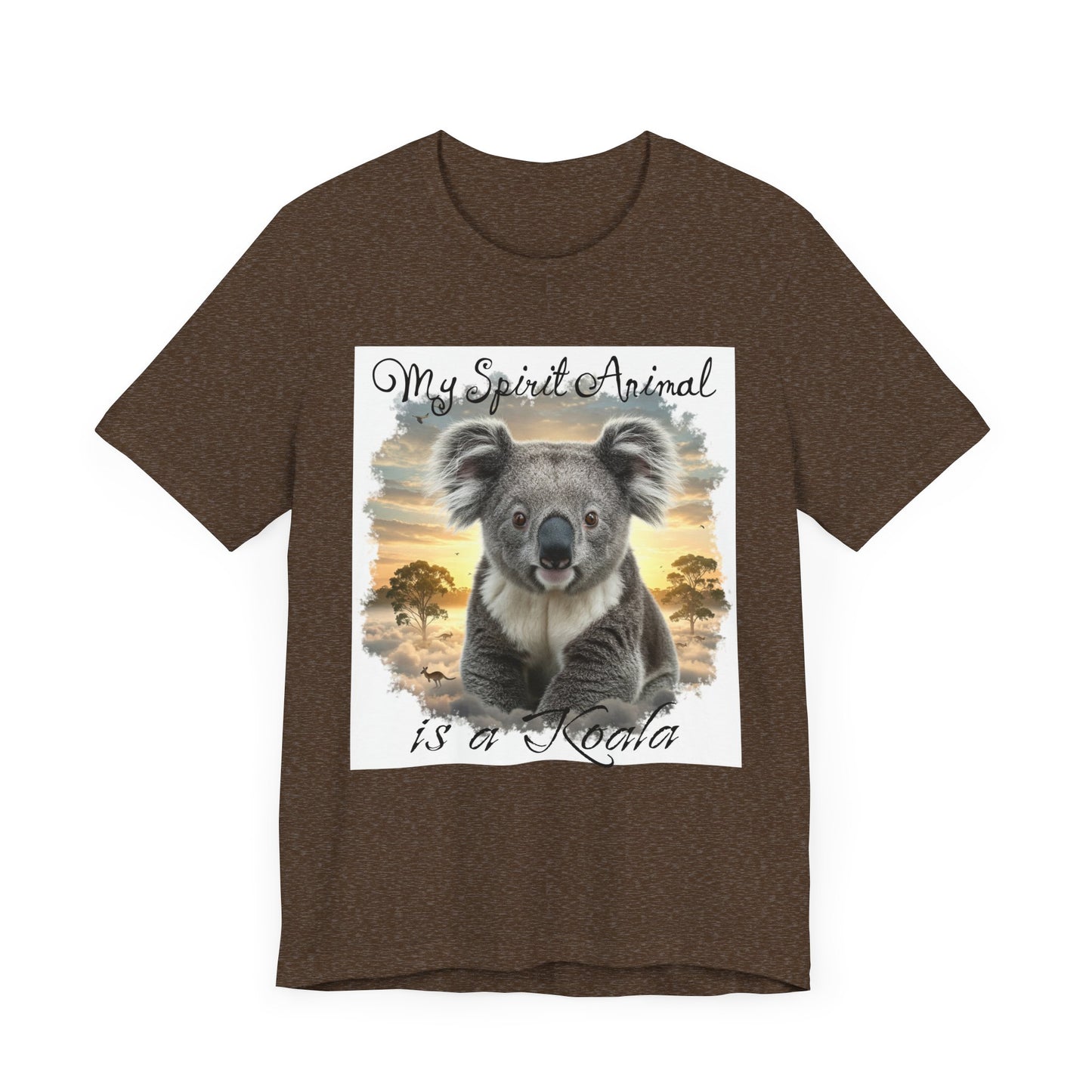 'My Spirit Animal is a Koala' Unisex Jersey Tee - Nature Lover's Gift - Beautiful Aussie Shirt - Schmartypants