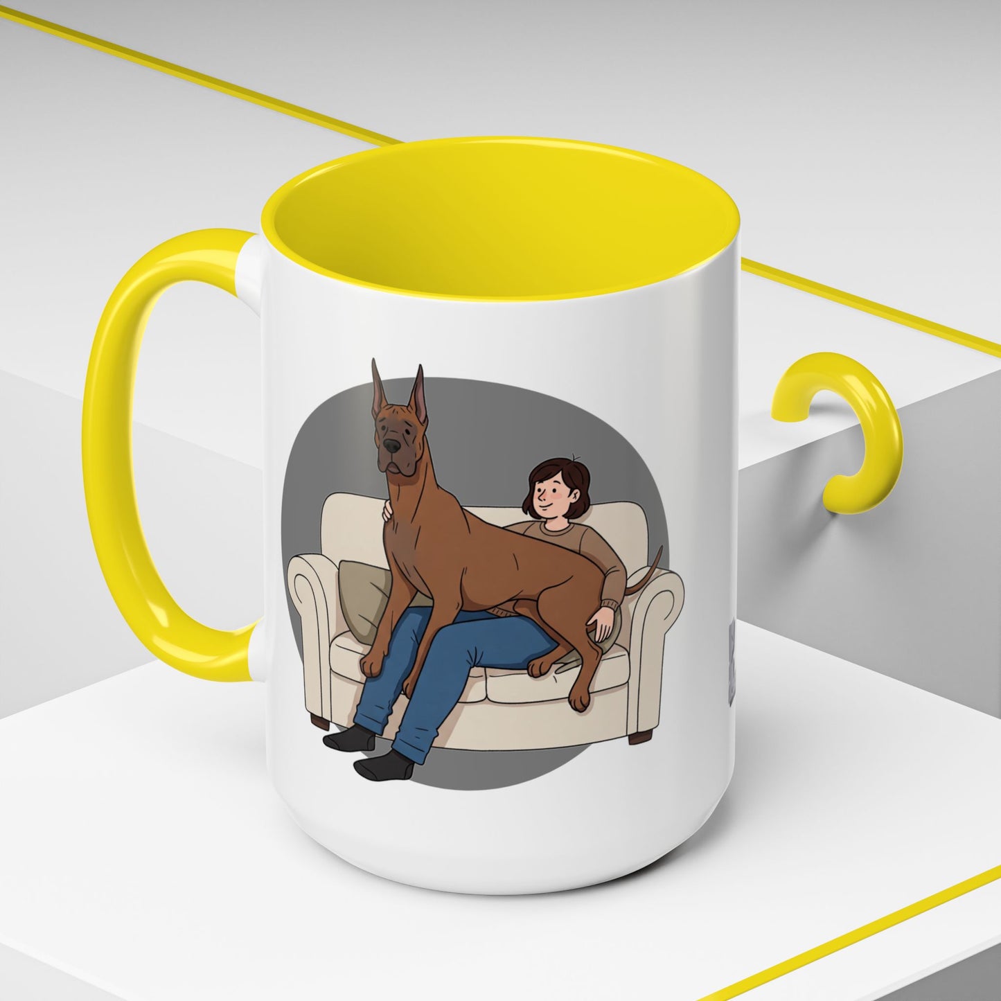 Great Dane Lap Dog Coffee Mug - Funny Pet Lover Gift - Schmartypants