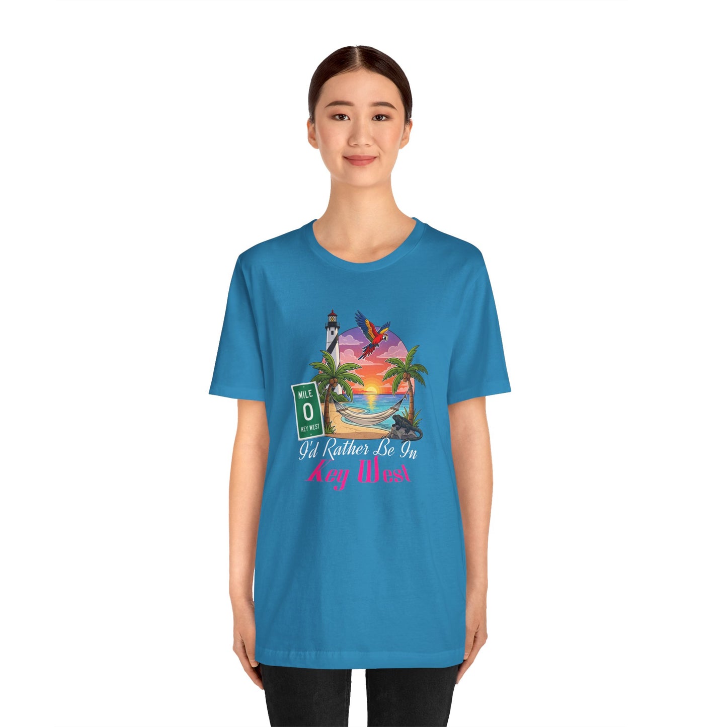I'd Rather Be In Key West Tee | Vacation Shirt, Summer Style, Beachwear Gift, Travel Tee, Casual Fashion