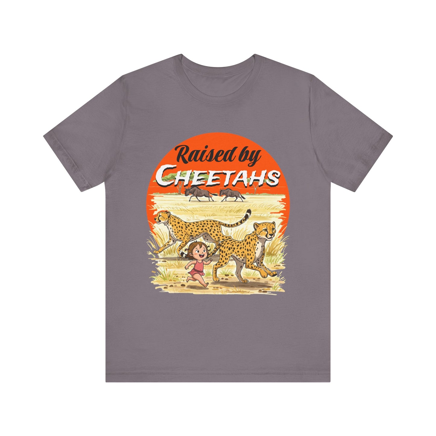 Funny Raised By Cheetahs Tee for Women- Nature and Wildlife Lovers - Schmartypants
