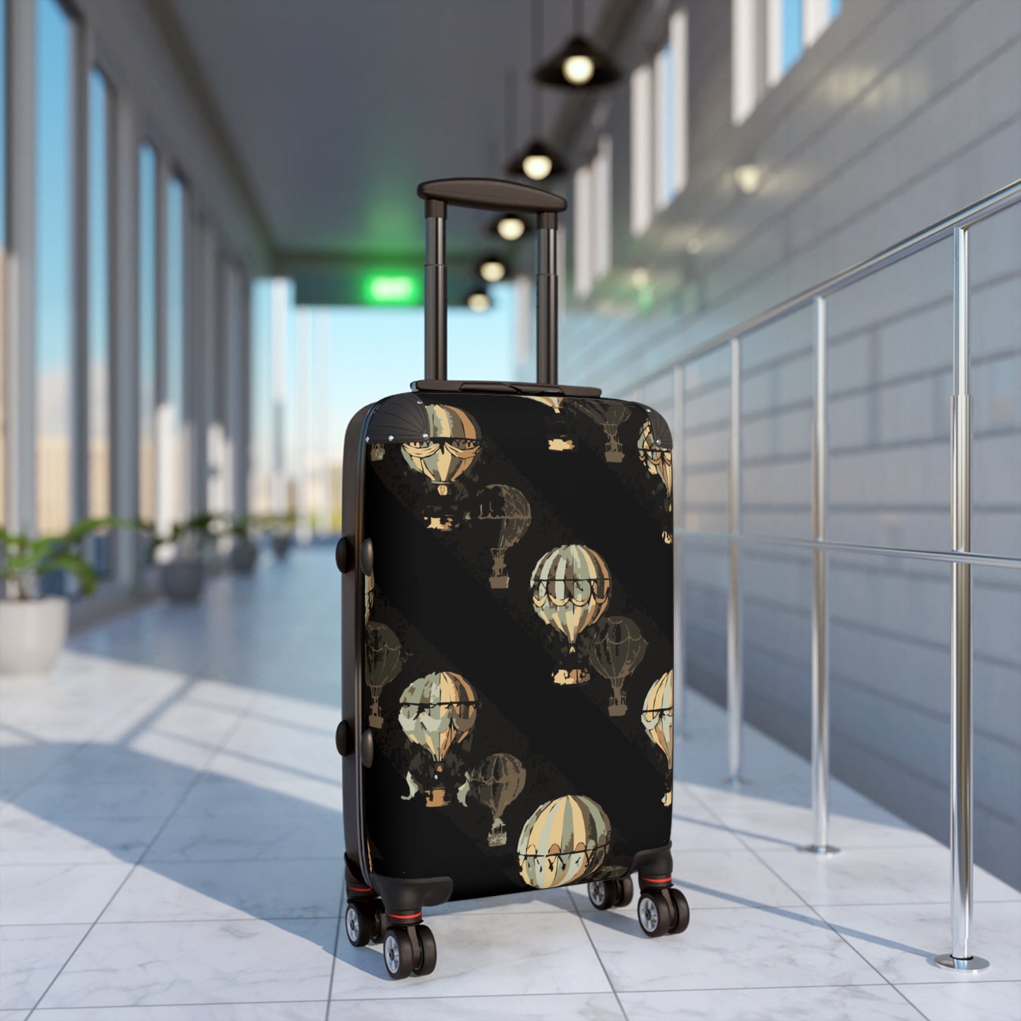 Vintage Hot Air Balloon Suitcase | Travel Luggage | Adventure Gift | Vacation Essentials | Stylish Travel Gear