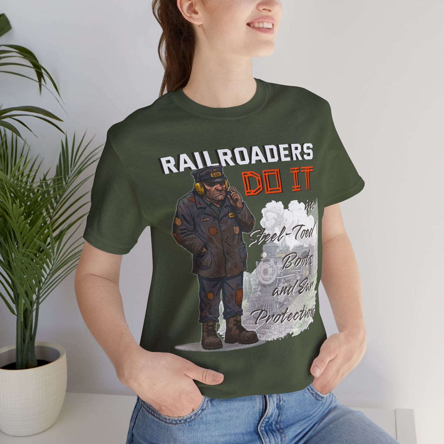 Funny Railroader Shirt, Train Lover Gift, Railroad Employee Tee, Conductor Gift, Railway Worker Shirt
