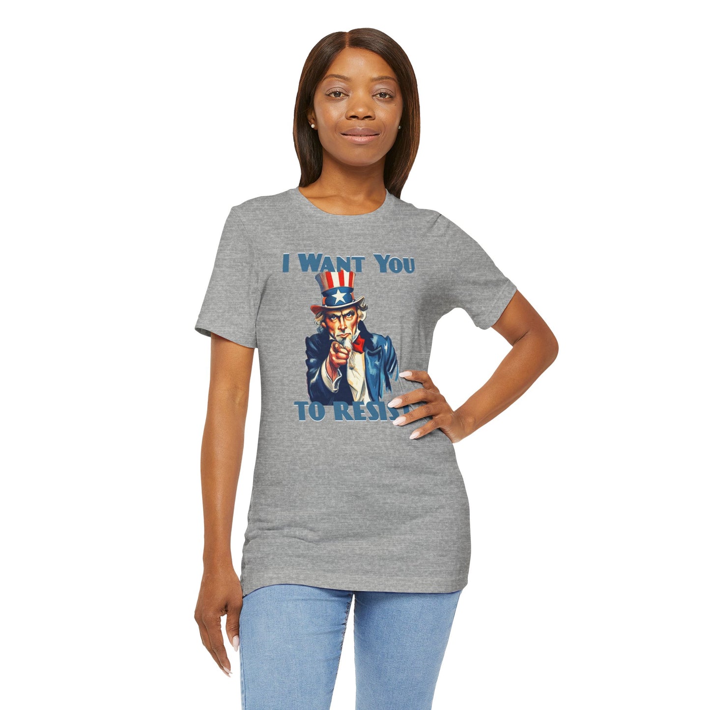 Vintage Uncle Sam 'I Want You to Resist' Unisex Tee - Protest Activist Wear - Clever Resistance Tee